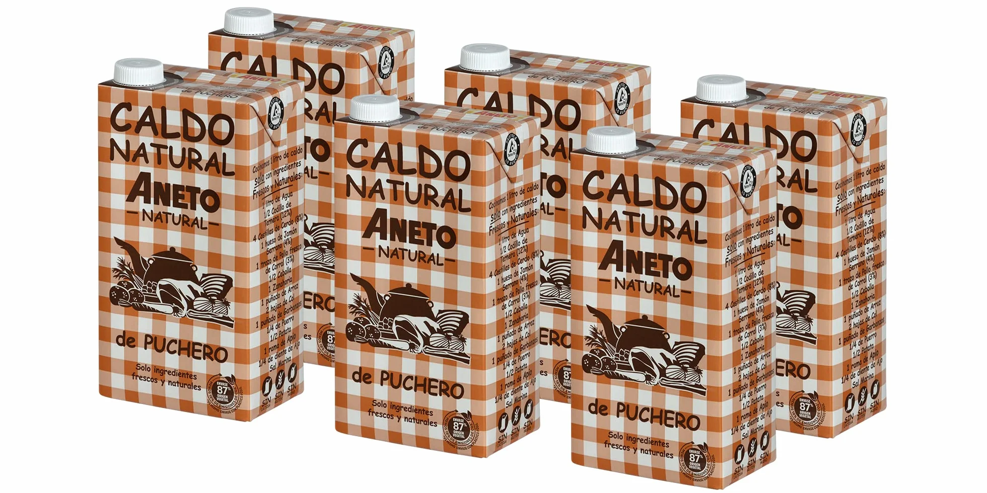 Aneto Caldo de Puchero Natural 6x1L