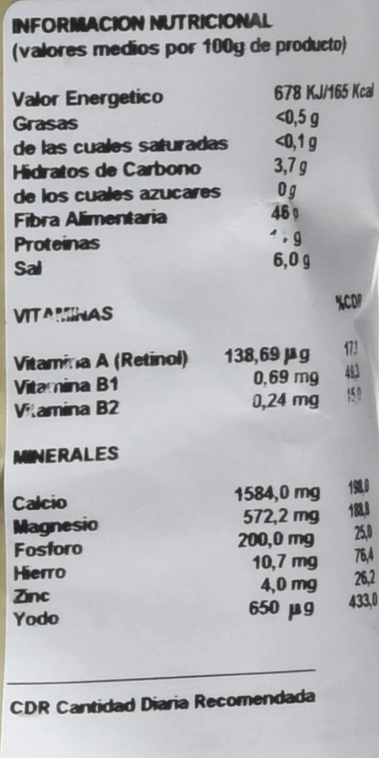 Porto Muiños Alga Musgo de Irlanda Deshidratada - Paquete de 2 x 50 gr - Total: 100 gr