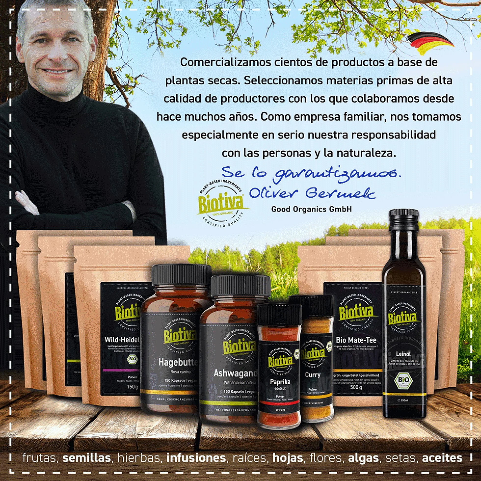 Harina de linaza ecológica Biotiva 2kg (2x1kg) baja en carbohidratos sin gluten sin soja