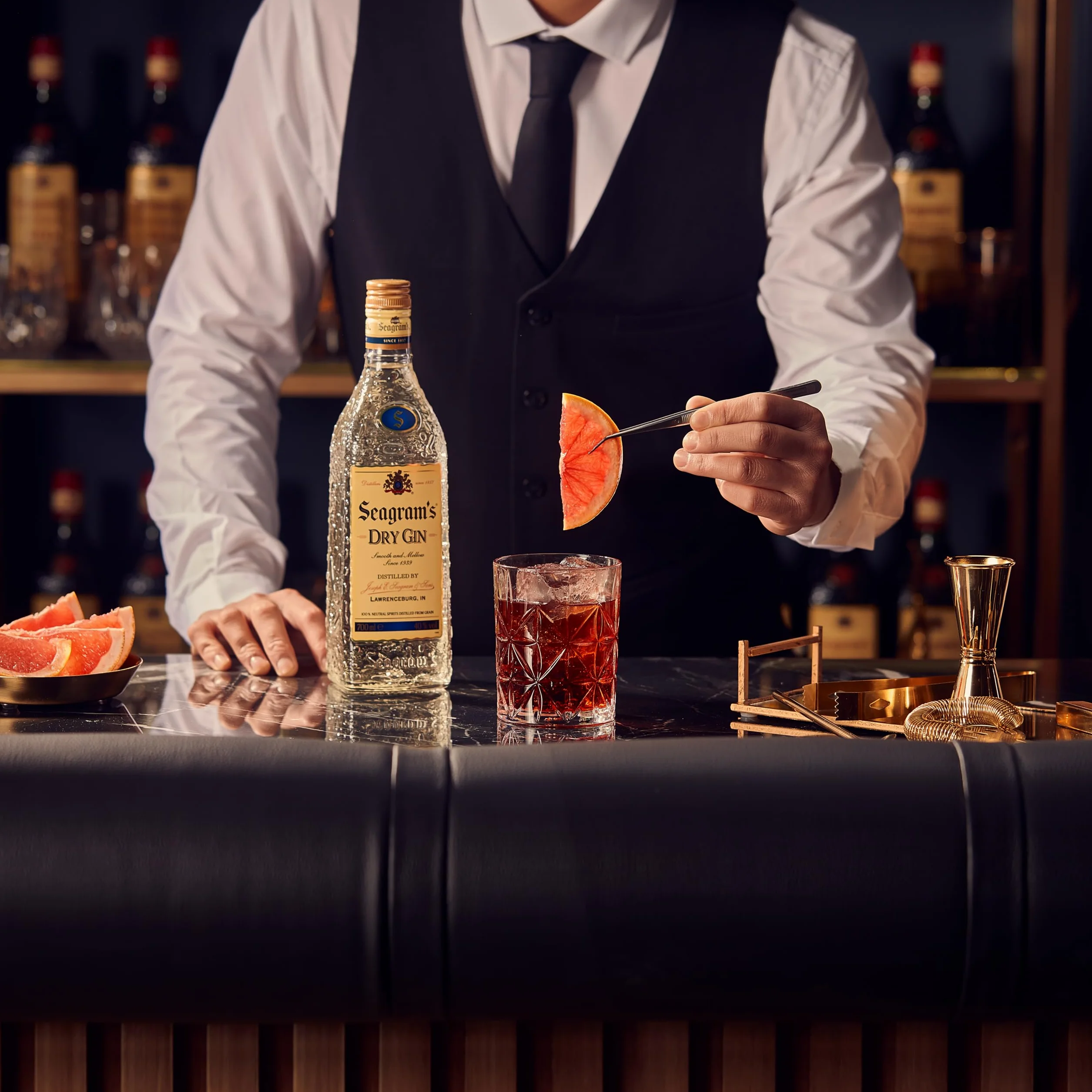 Seagram's Dry Ginebra Premium, 1L