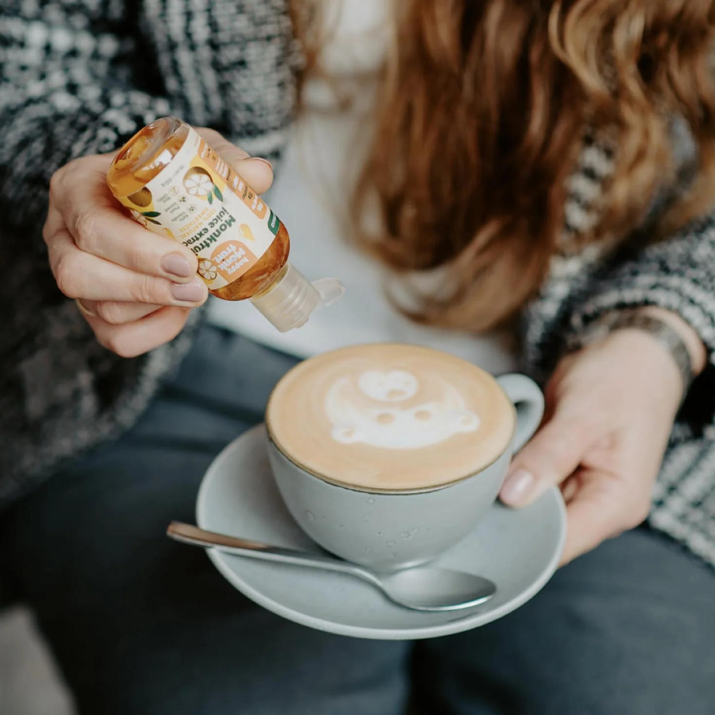 Happy Monkfruit® Fruta del Monje Gotas Edulcorante 75ml 250 Porciones 15x Más Dulce que el Azúcar Sin Eritritol ni Stevia Endulzante Natural Keto Vegano