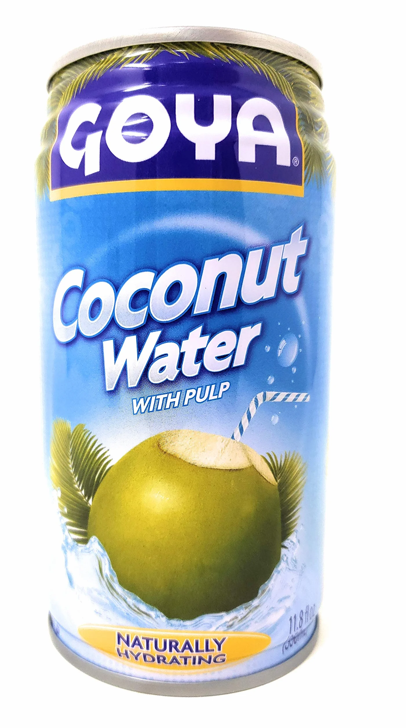 Goya Agua de coco con pulpa (paquete de 6, total de 70.8 fl.oz)