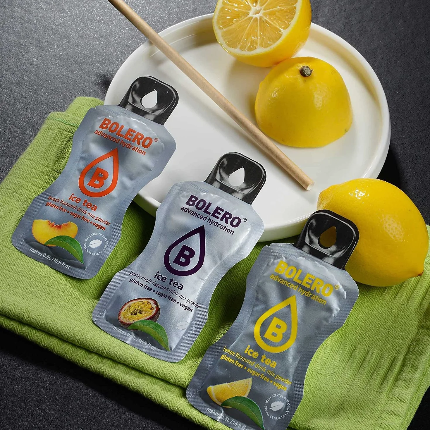 Bolero Drinks STICKS MIX Paquete de Introducción 74x3g Polvo de Bebida Sin Azúcar con Stevia Vitamina C