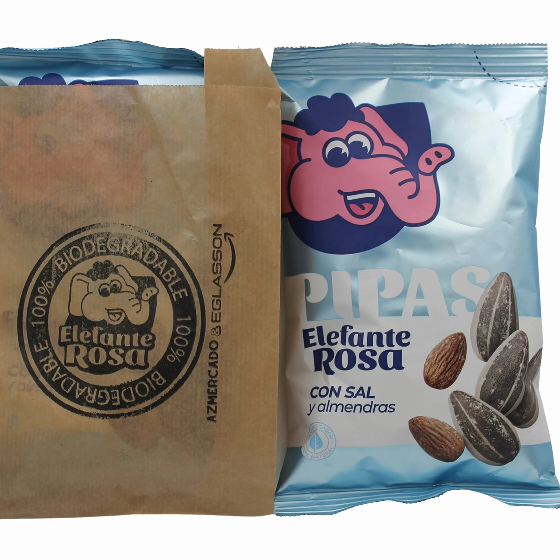 El Elefante Rosa Pack Especial 19 Bolsas Pipas Girasol Revoltillo Frutos Secos Almendras Tostadas Aperitivo
