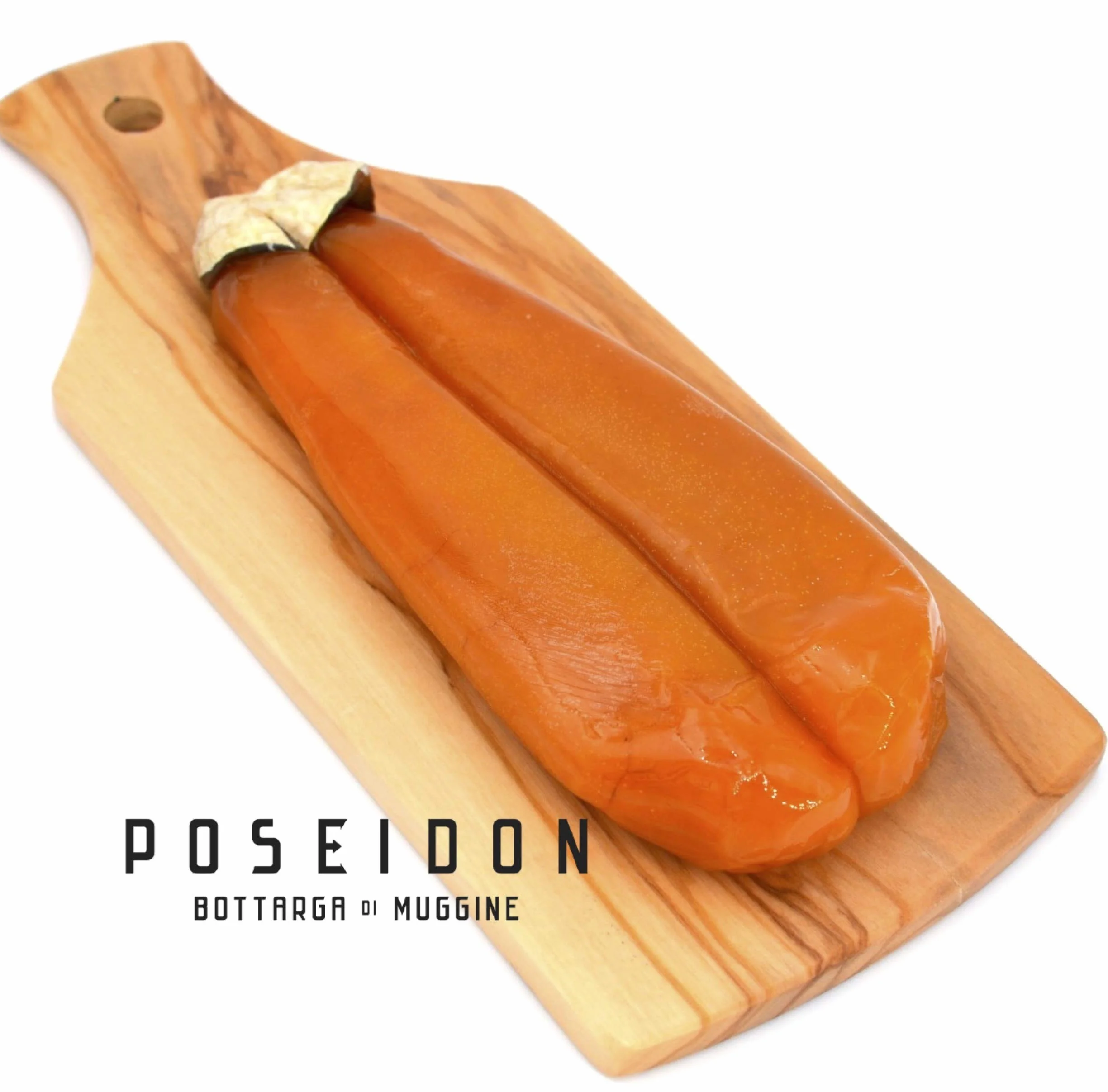 Poseidon Bottarga huevas de salmonete sazonadas Superfood mediterránea de Cerdeña Importado 100-130 gm Kosher