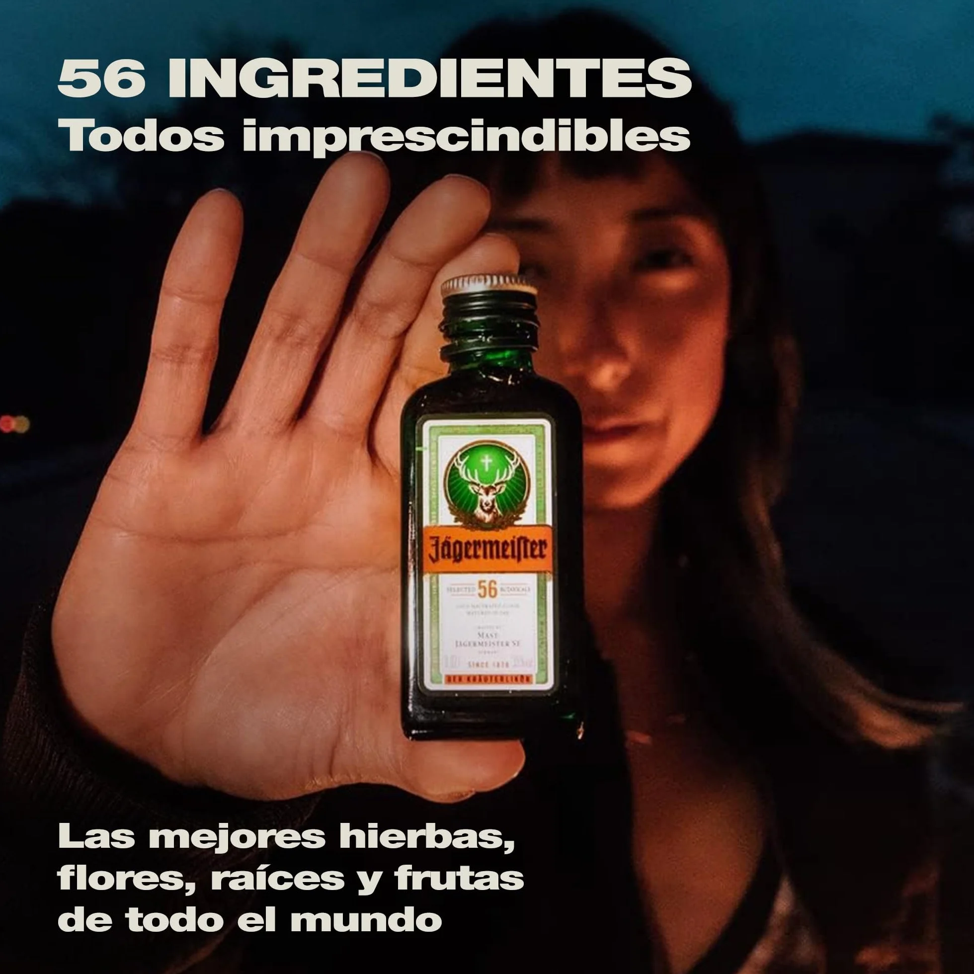 JÄGERMEISTER - Licor de Hierbas Pack 24 x 20 ml, con 56 Ingredientes Naturales