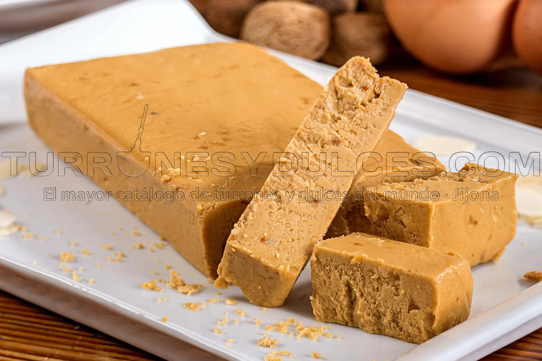 Turrón Artesano de Jijona 74% almendra marcona NACIONAL 500 gramos Edición Gourmet papel Oro