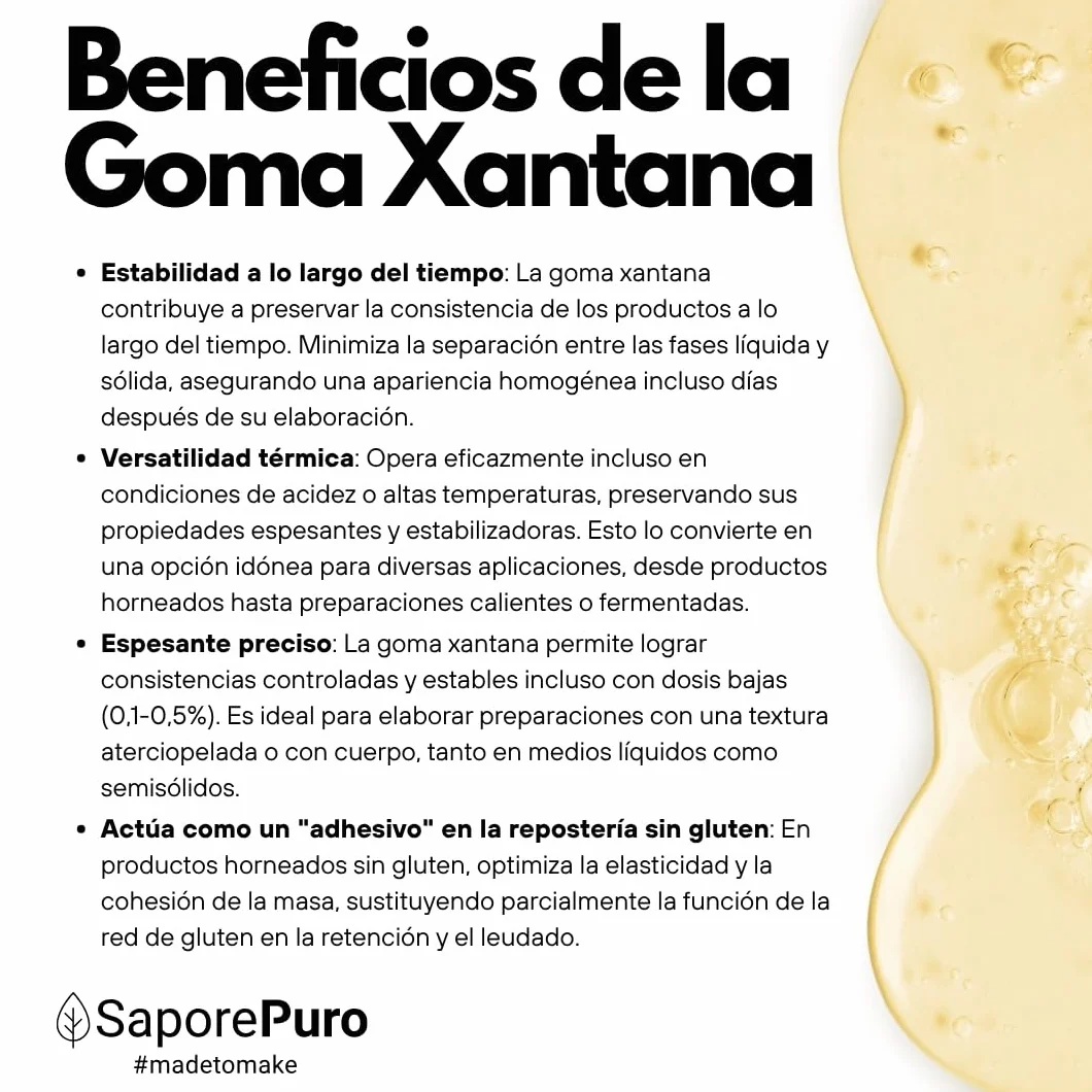 Saporepuro Goma Xantana en polvo 1 kg - espesante natural