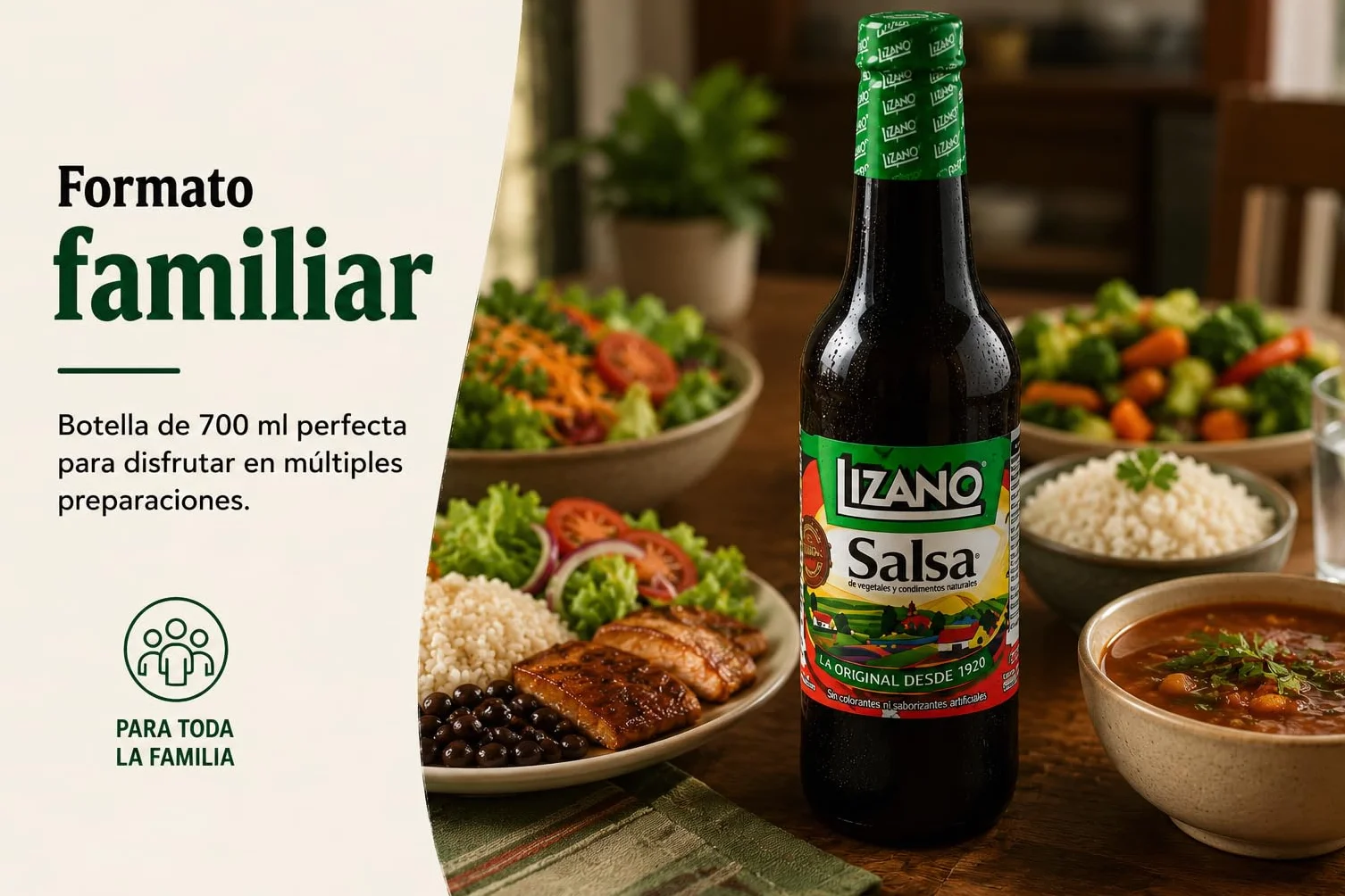 Salsa Lizano de Vegetales y Especias 700 ml