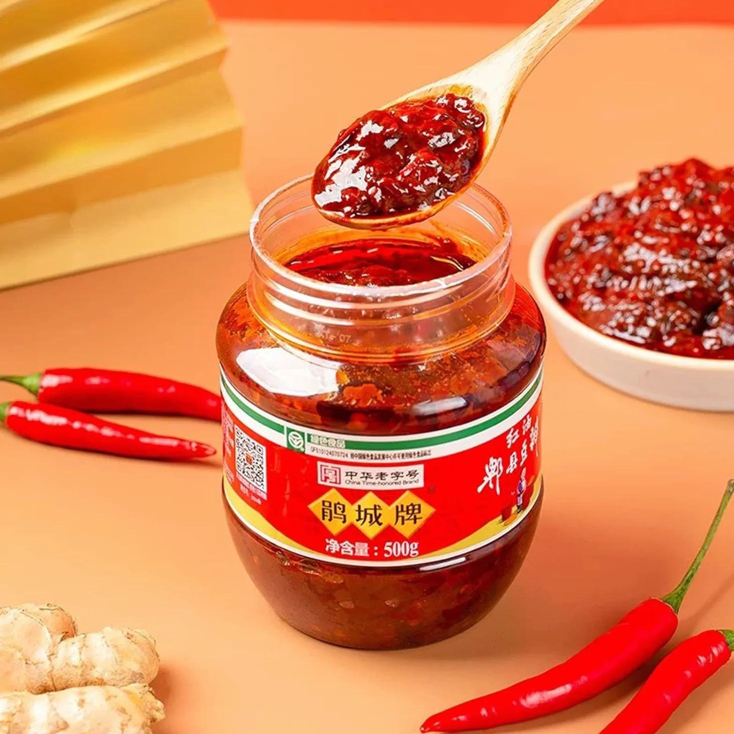 Doubanjiang 500g sticky chili bean sauce - Auténtica pasta de judías con chile rojo de Sichuan para cocinar y condimentar