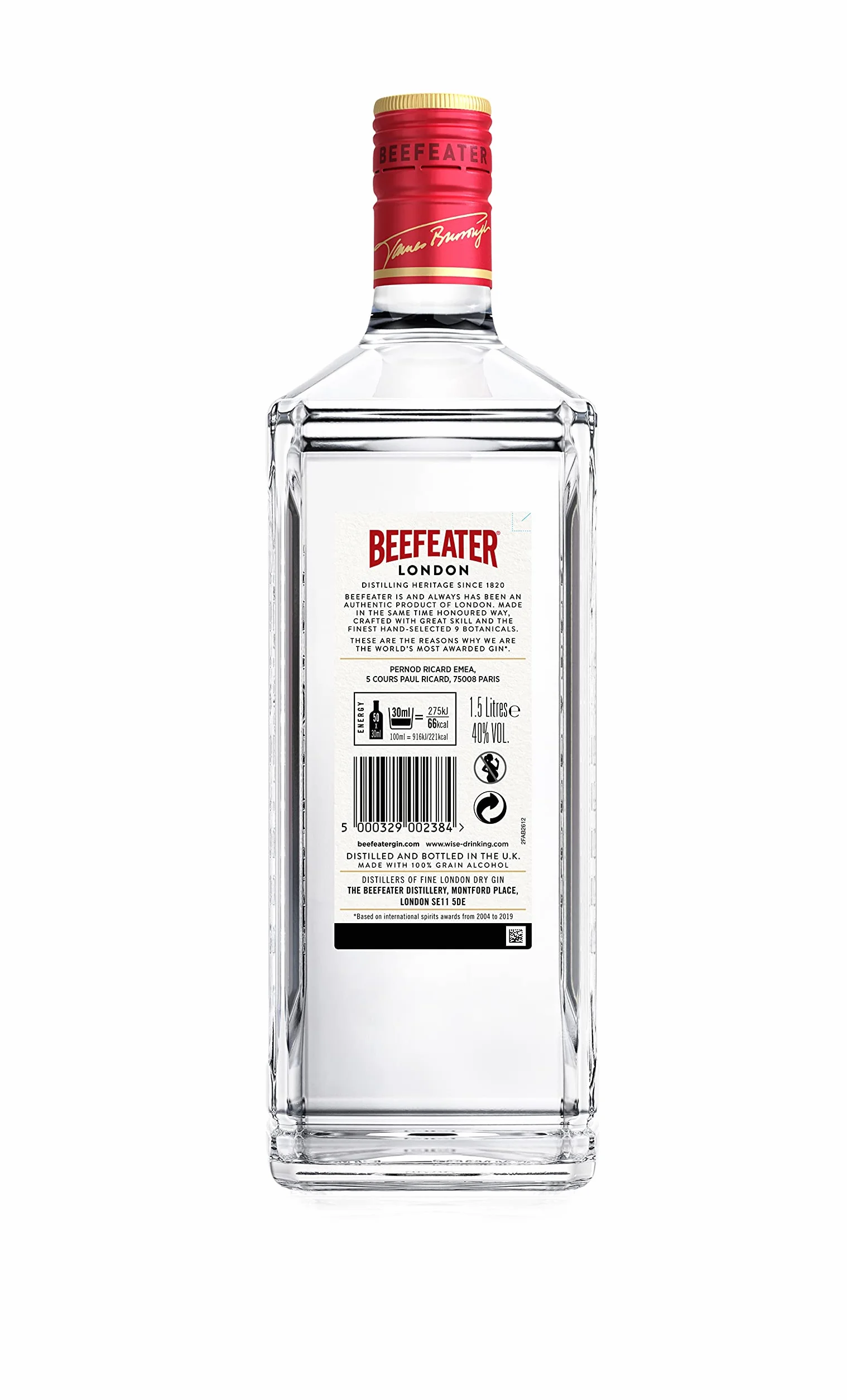 Beefeater London Dry Ginebra, 1.5L