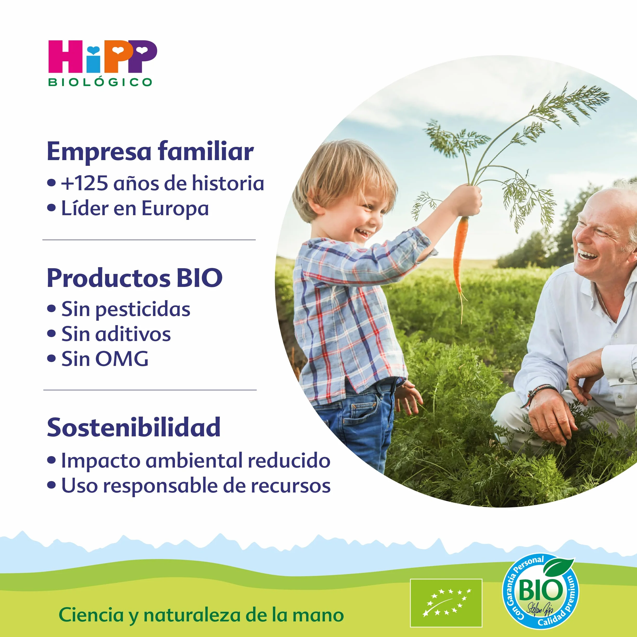 HiPP Combiotik 2 Leche para bebés Ecológica 800 gr BIO 6-12 meses con Lactosa Omega-3 Prebióticos
