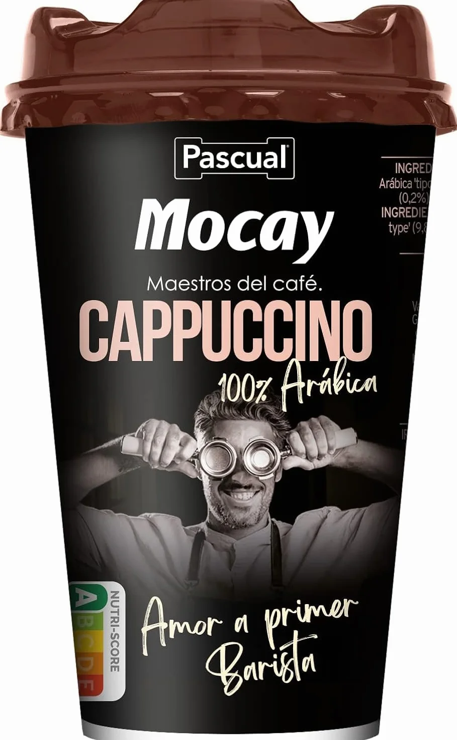 Pack 10 Mocay Café Frío Cappuccino 200 ml | Café Listo para Beber con Leche | Elaborado con Café 100% Arábica | Bebida Refrigerada Lista para Tomar | Entrega 24h