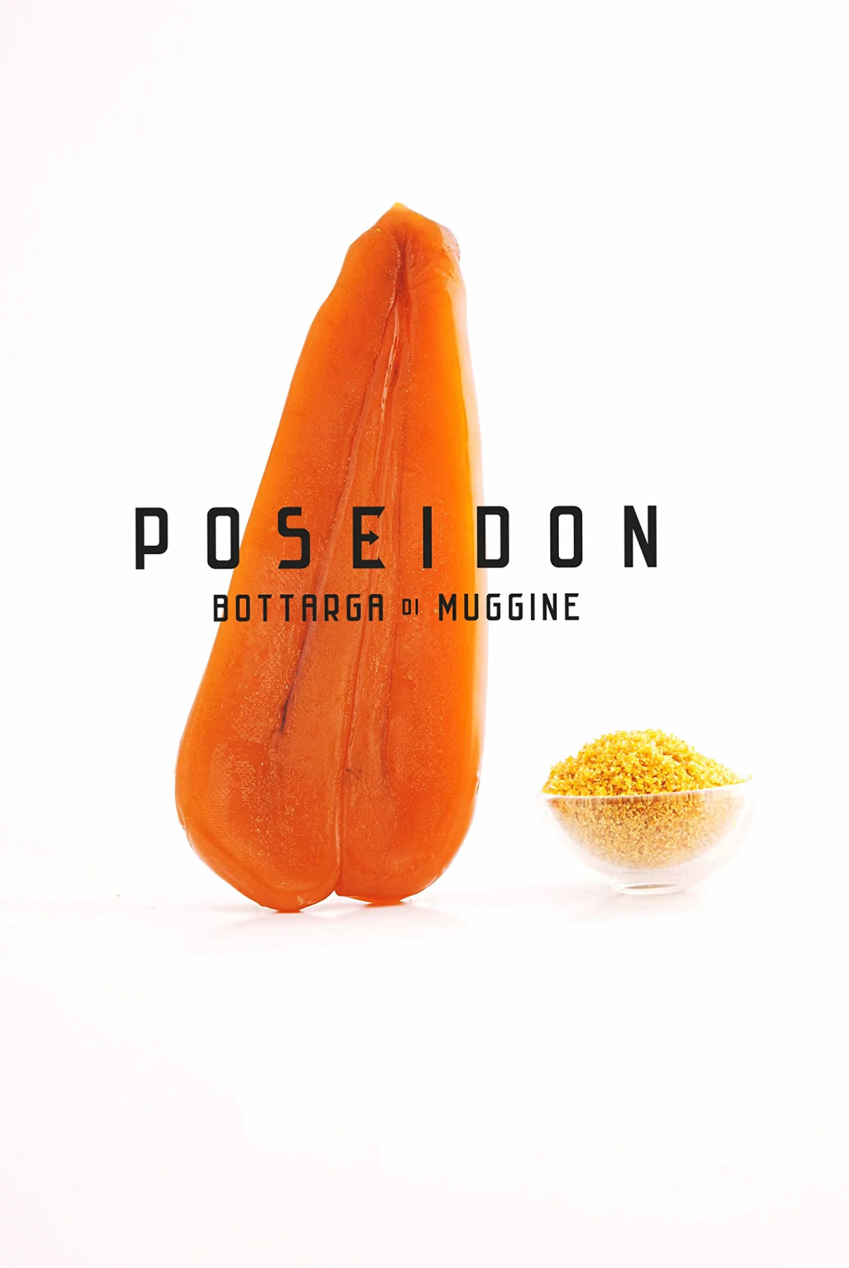 Poseidon Bottarga huevas de salmonete sazonadas Superfood mediterránea de Cerdeña Importado 100-130 gm Kosher
