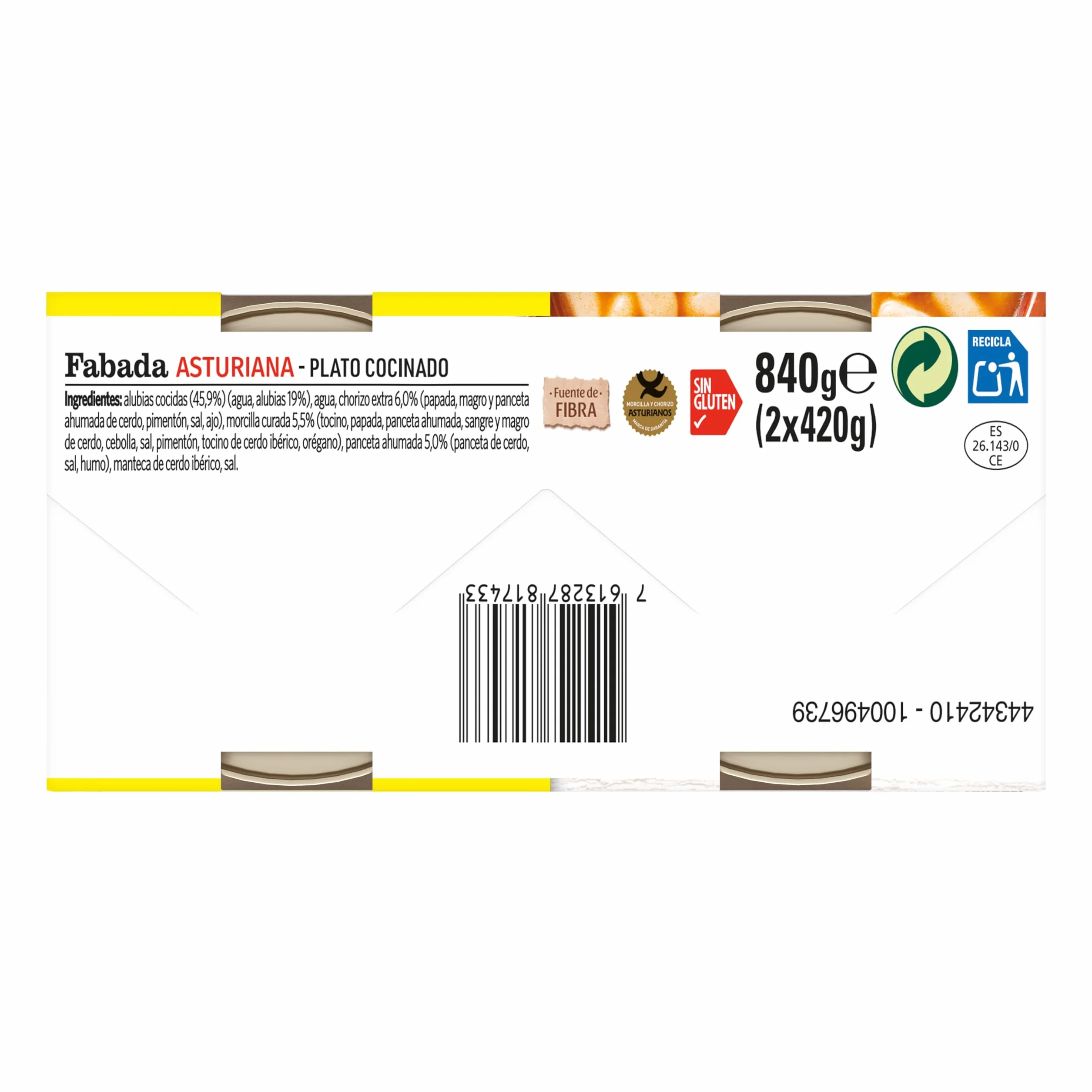 LITORAL Fabada Asturiana duplo 5 unidades (2x420g)