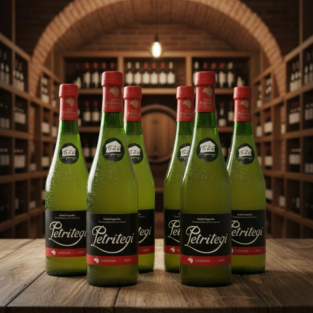 Sidra Natural del País Vasco 100% Manzanas Autóctonas Denominación de Origen Euskal Sagardoa 6% vol Pack 6