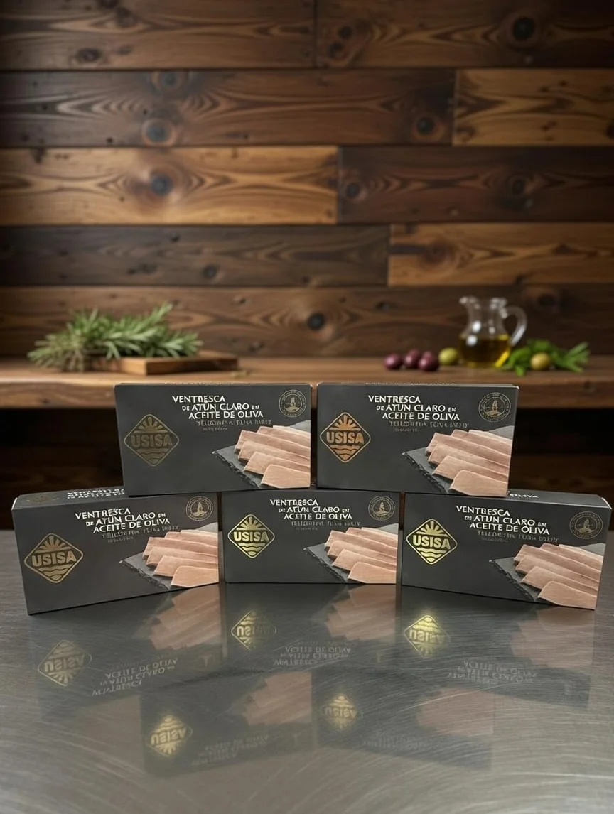 USISA Ventresca de Atún Claro en Aceite de Oliva 5 Latas 120g