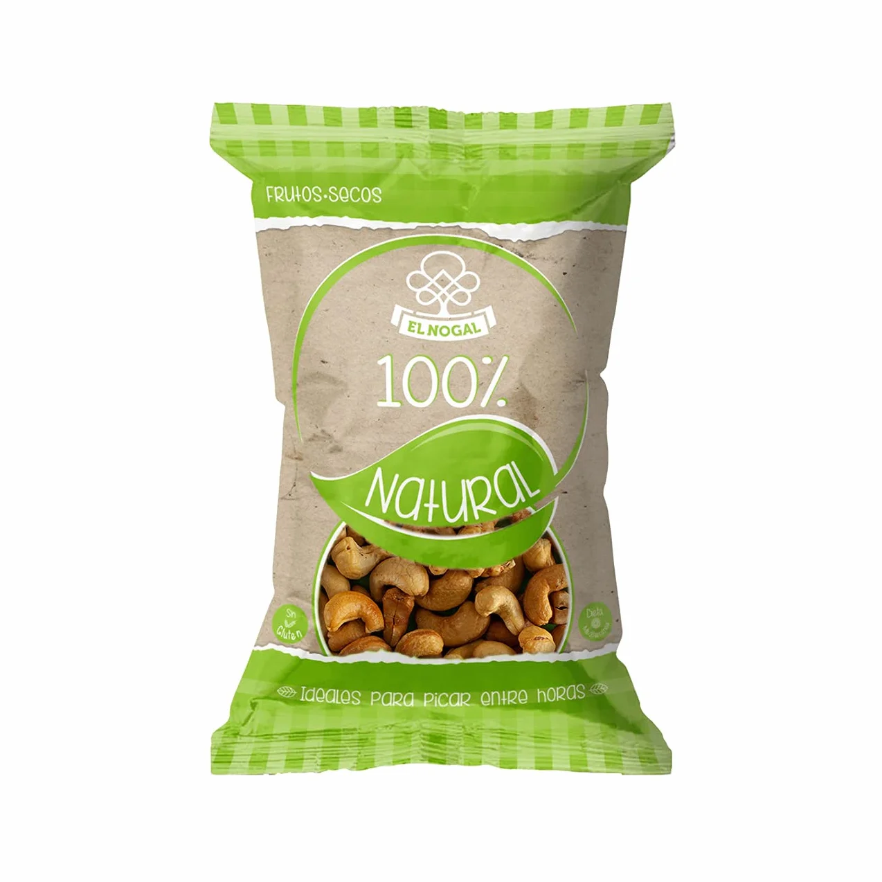El Nogal Frutos Secos Anacardo Crudo, 100% Naturales Bolsa, 130 G