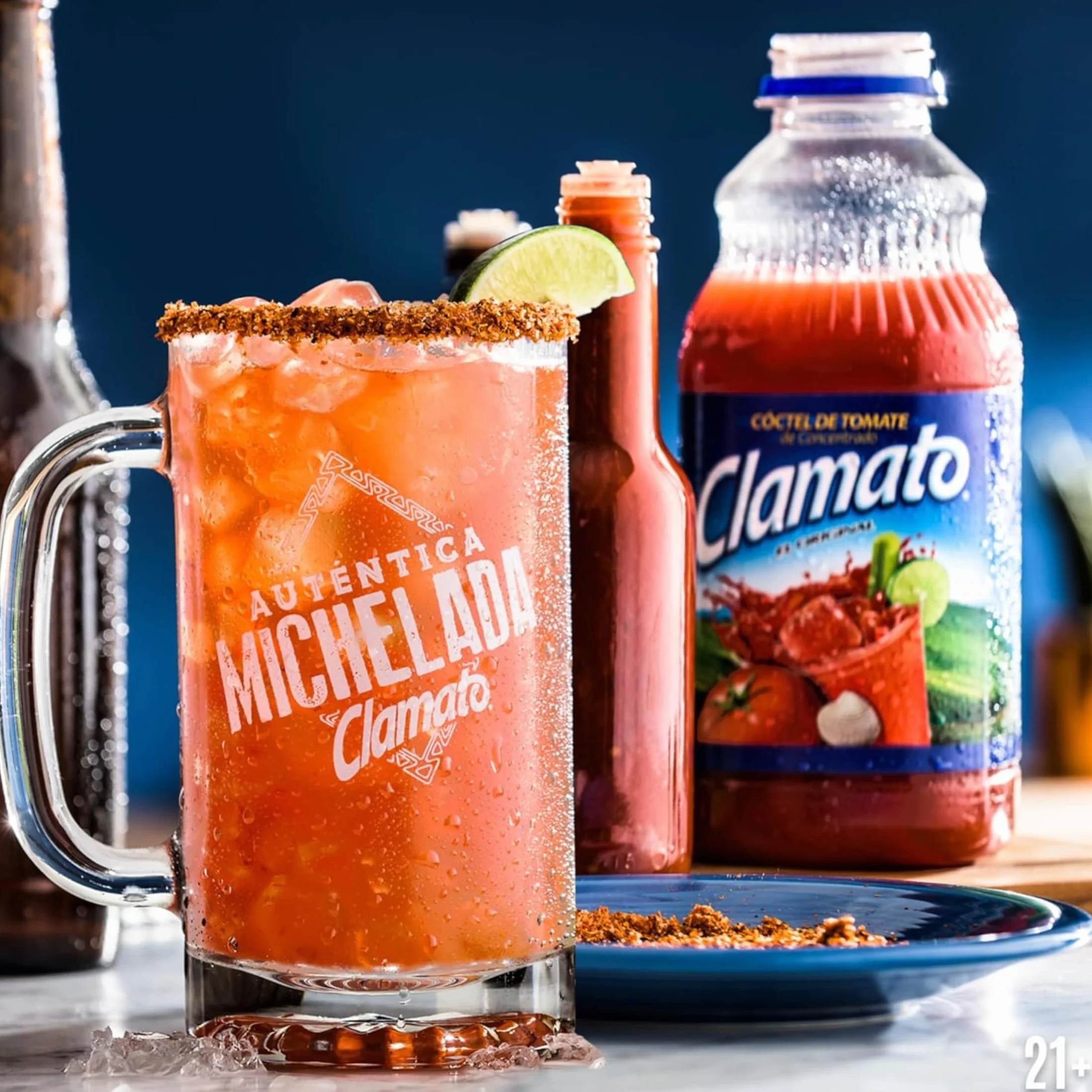 Clamato Original 946 ml Salsa de Tomate con Almeja para Micheladas, Ceviches y Cócteles Pack 3 x 946ml