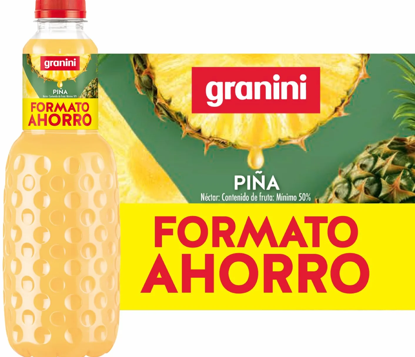 Granini Néctar de Piña Pack 6 x 1,5L