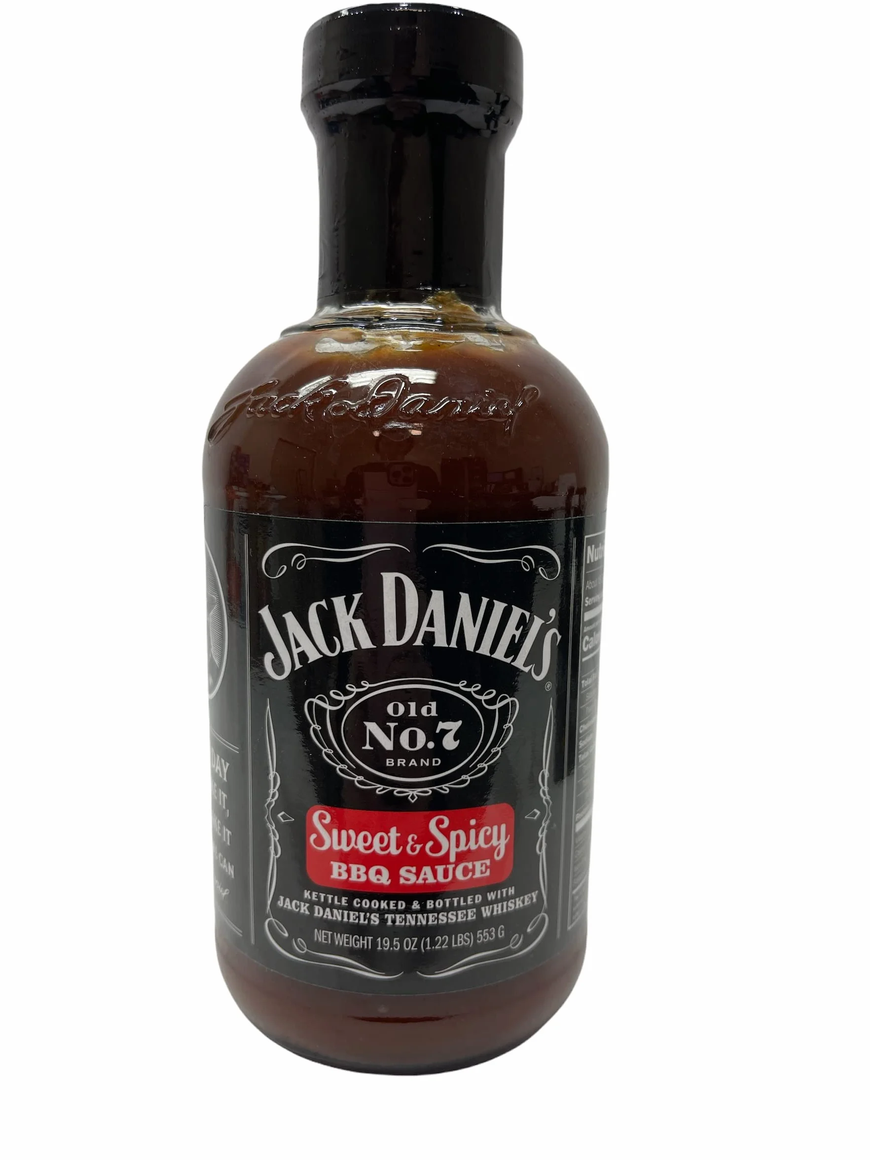 Jack Daniels 19.5oz BBQ Sauce Bundle: Original, Sweet & Spicy, Honey and Recipe Card