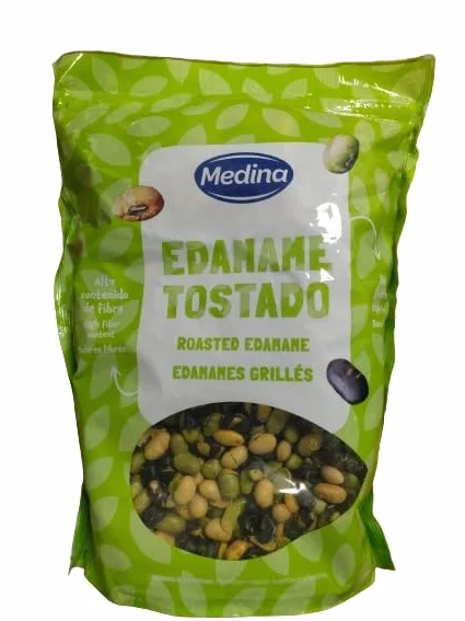Edamame Tostado Medina 750 g – Snack Crujiente, Alto en Proteínas y Fibra, Vegano, Keto
