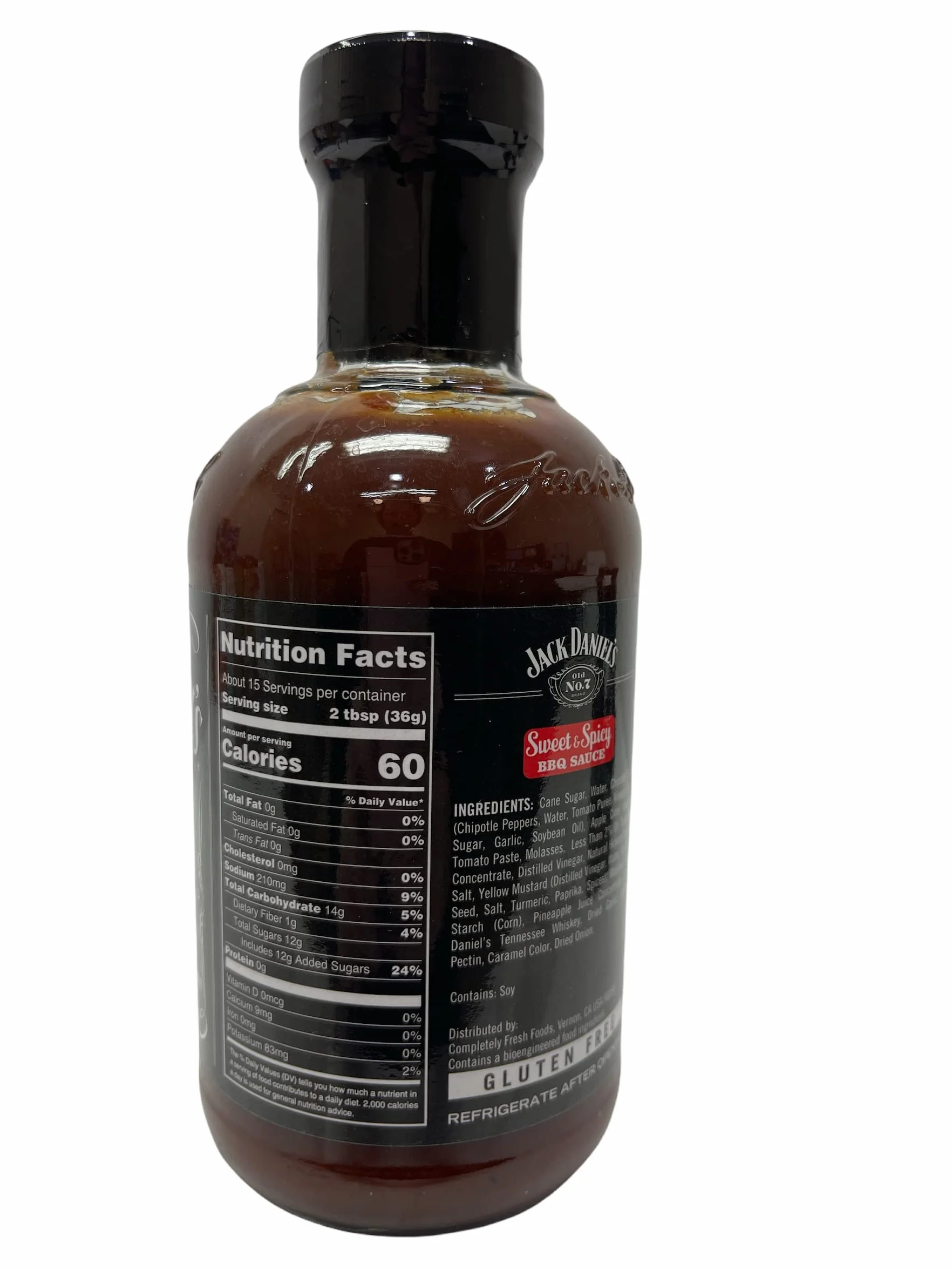 Jack Daniels 19.5oz BBQ Sauce Bundle: Original, Sweet & Spicy, Honey and Recipe Card