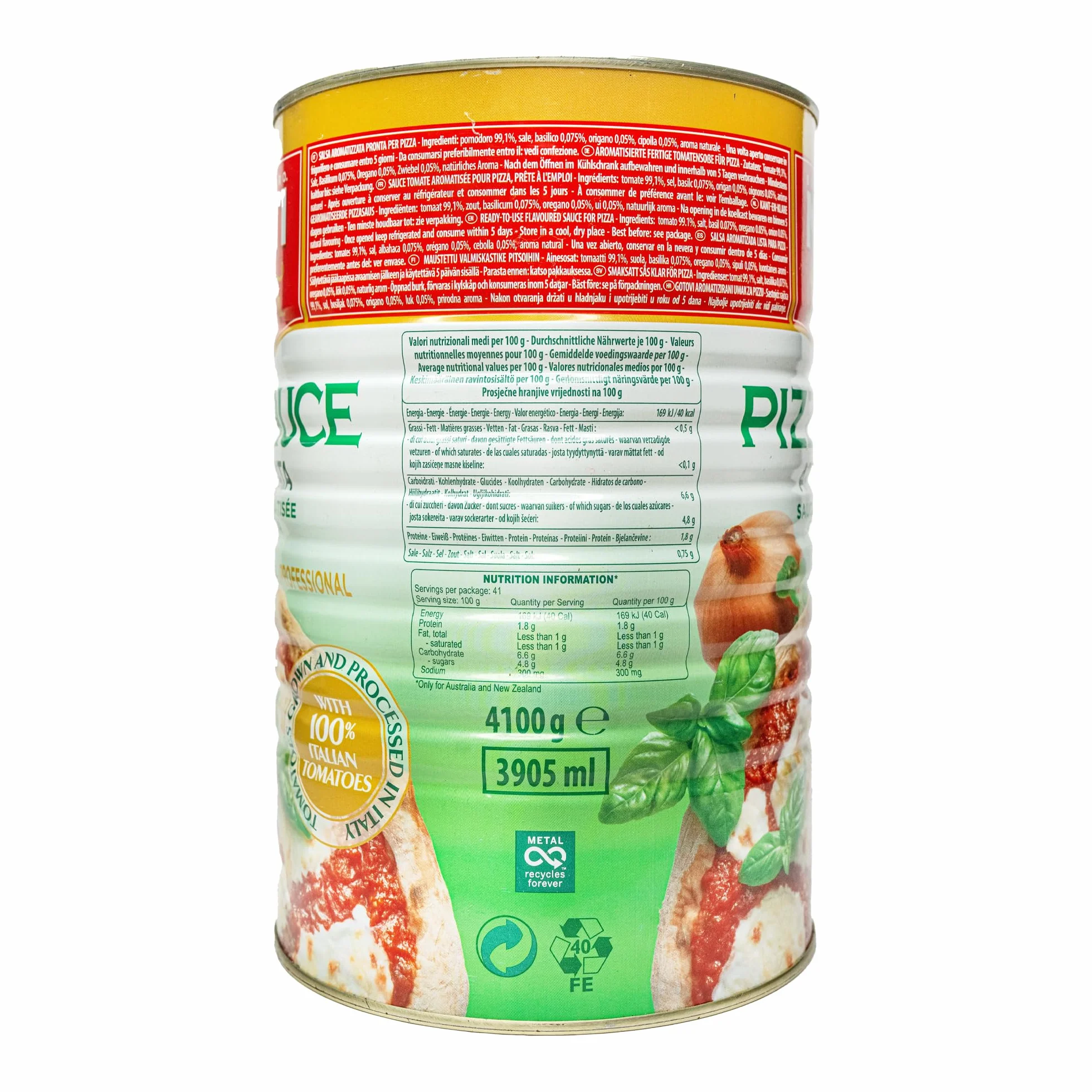 Tomate Pizza Sauce Aromatizzata