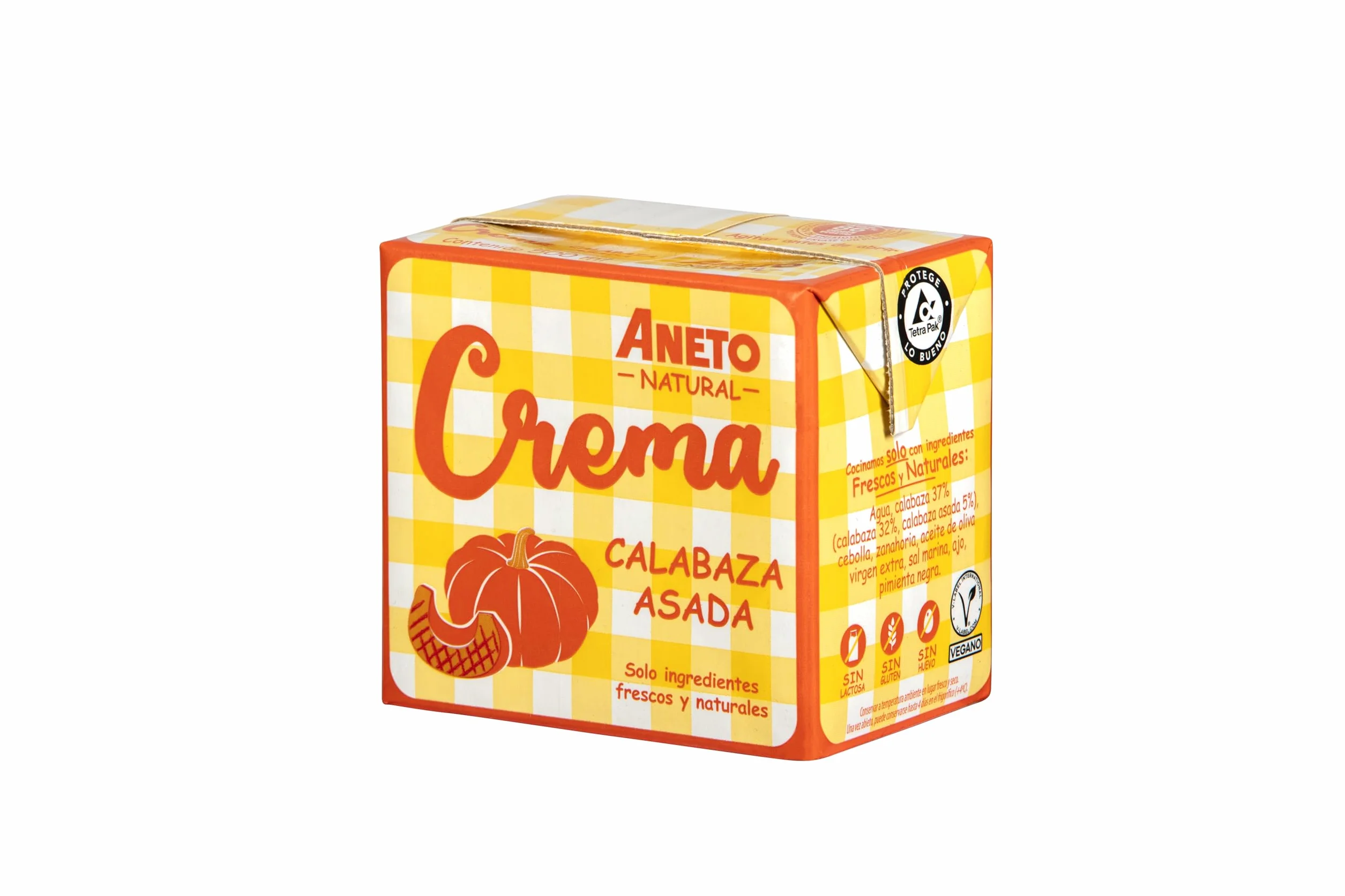 Aneto Crema de Calabaza Asada 0,5L Caja de 6 unidades