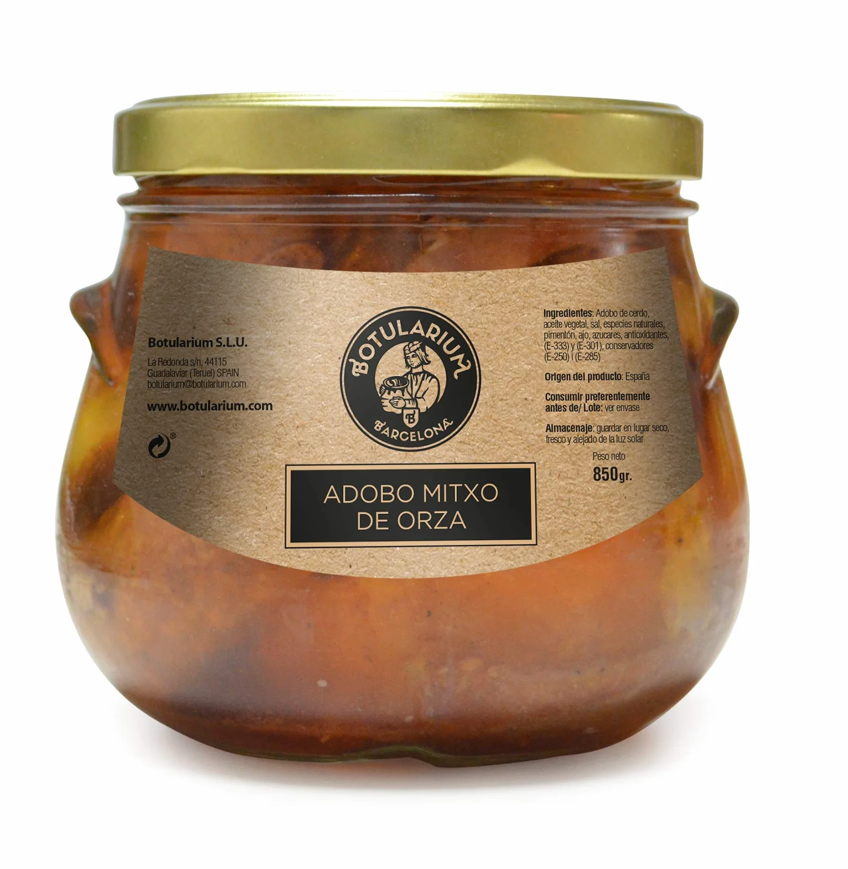 Adobo mixto de Orza Marmita Cristal