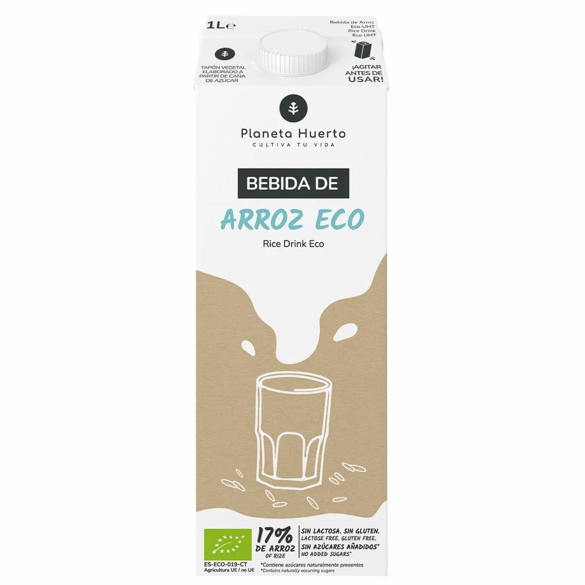 Pack 12× Bebida de Arroz ECO 1 L – Bebida Alternativa Vegetal Ecológica sin Lactosa