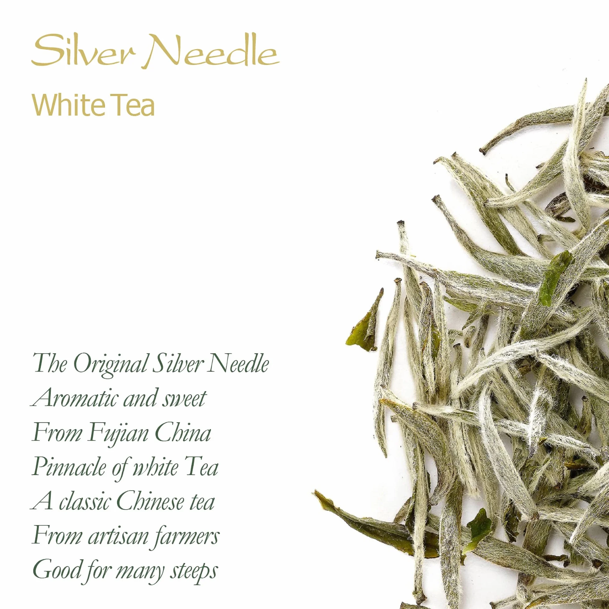 Bai Hao Yin Zhen Silver Needle Té Blanca China 40g