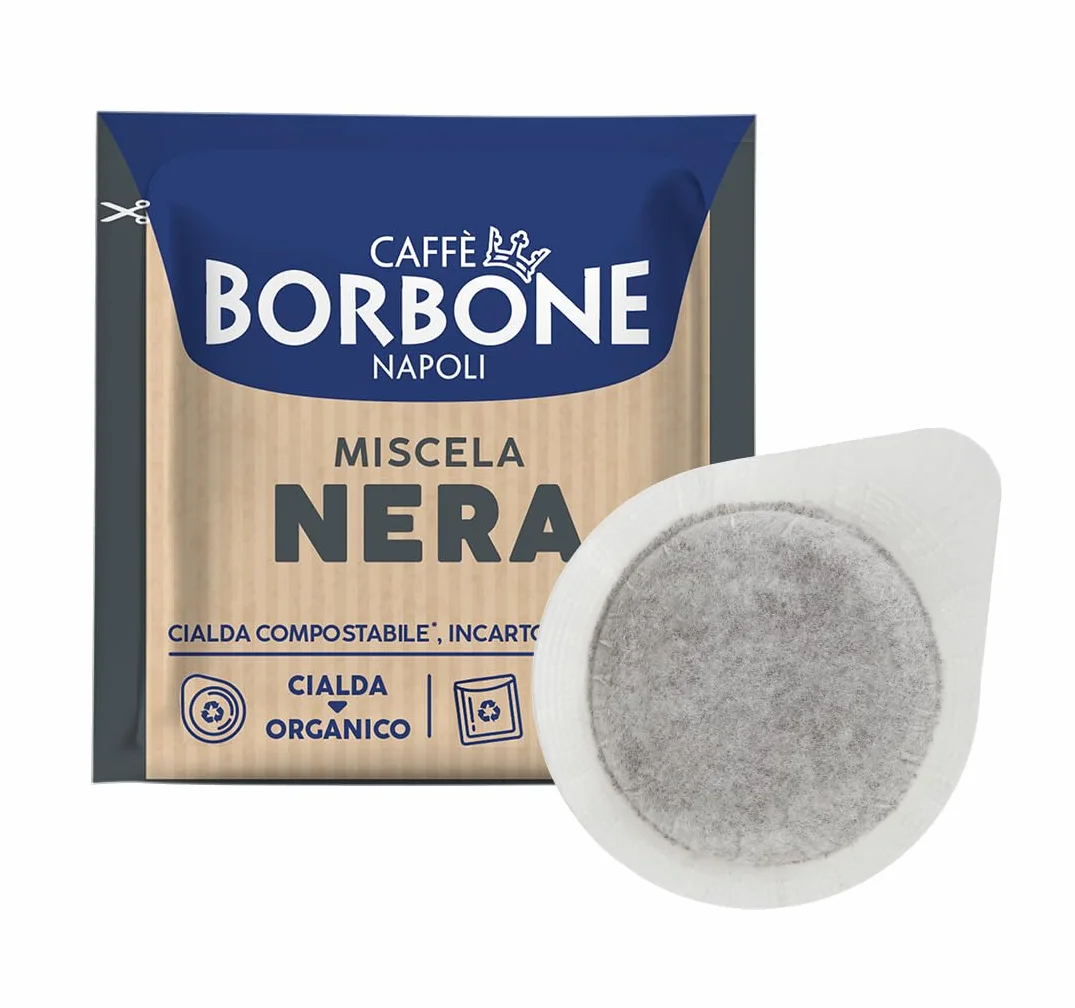 Caffè Borbone Cápsulas Compostables, Mezcla de Café Negra - 150 Cápsulas - Compatibles con el Sistema ESE Cápsulas de Papel de 44 mm