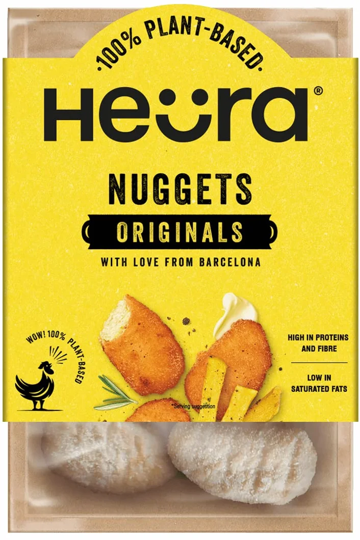 Heura Nuggets 180g | 100% Vegetales | Sin Gluten | Plant Based |Sin Soja | Vegano | Pack de 2