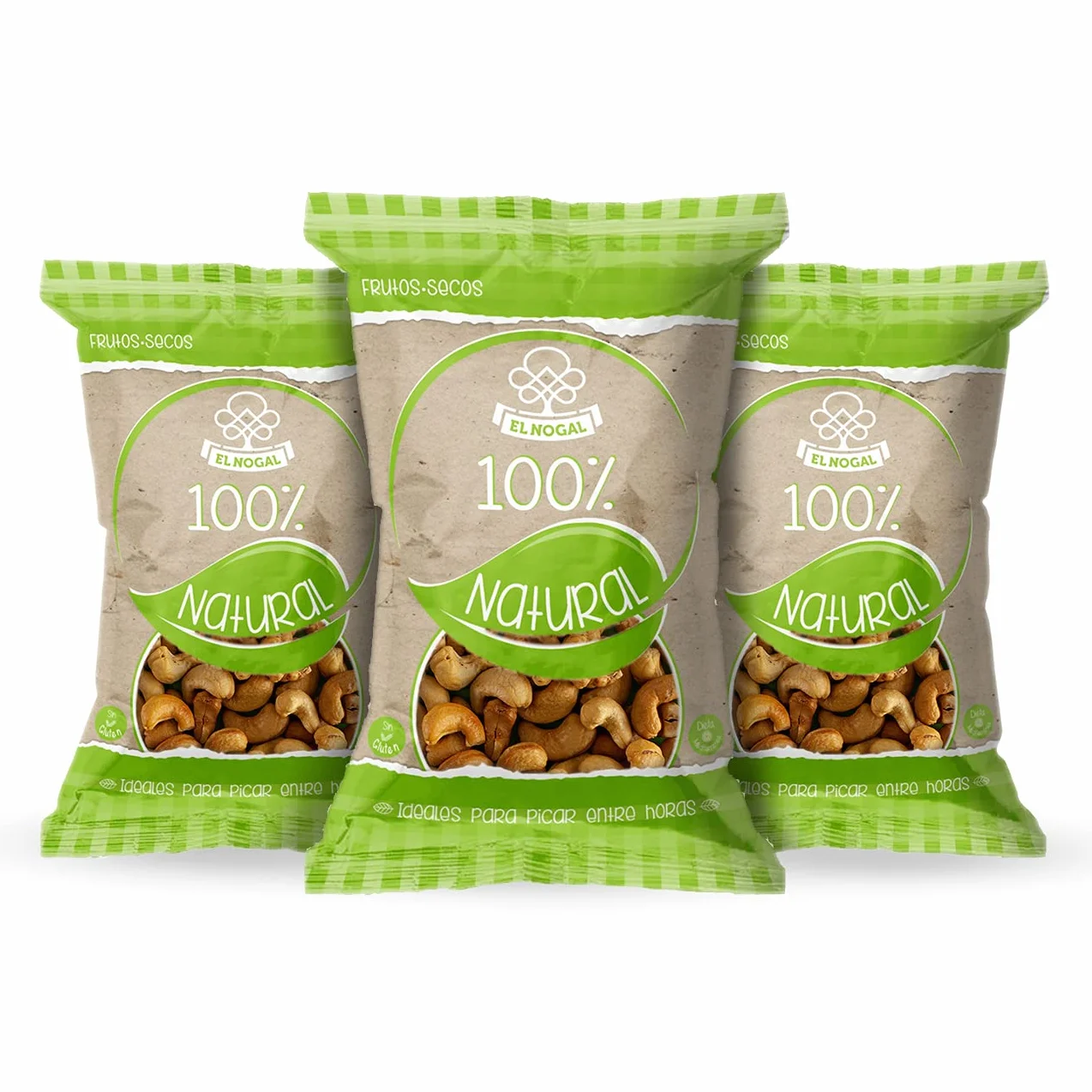 El Nogal Frutos Secos Anacardo Crudo, 100% Naturales Bolsa, 130 G