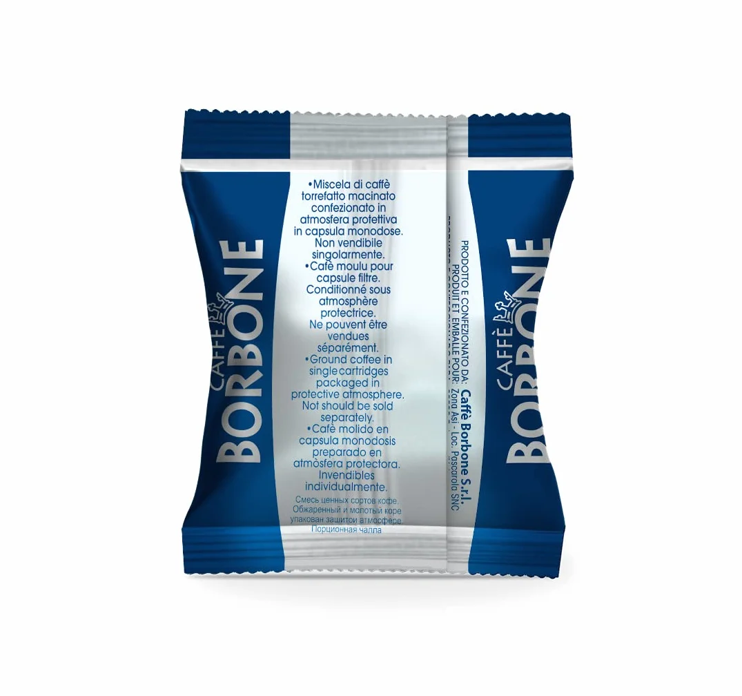Caffè Borbone Respresso Mezcla de Café Azul 100 Cápsulas Compatibles Nespresso