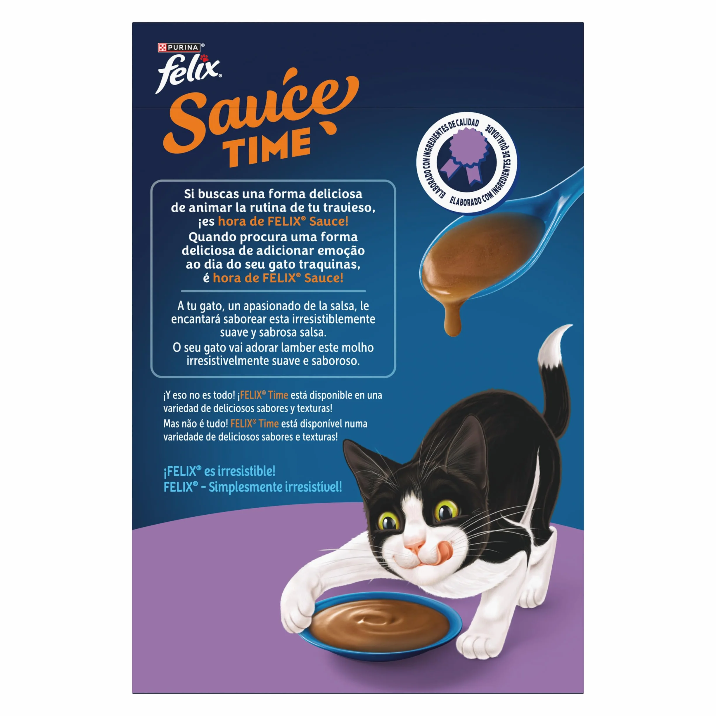 PURINA® FELIX® Sauce Time Original con Pollo 48 Unidades x40g