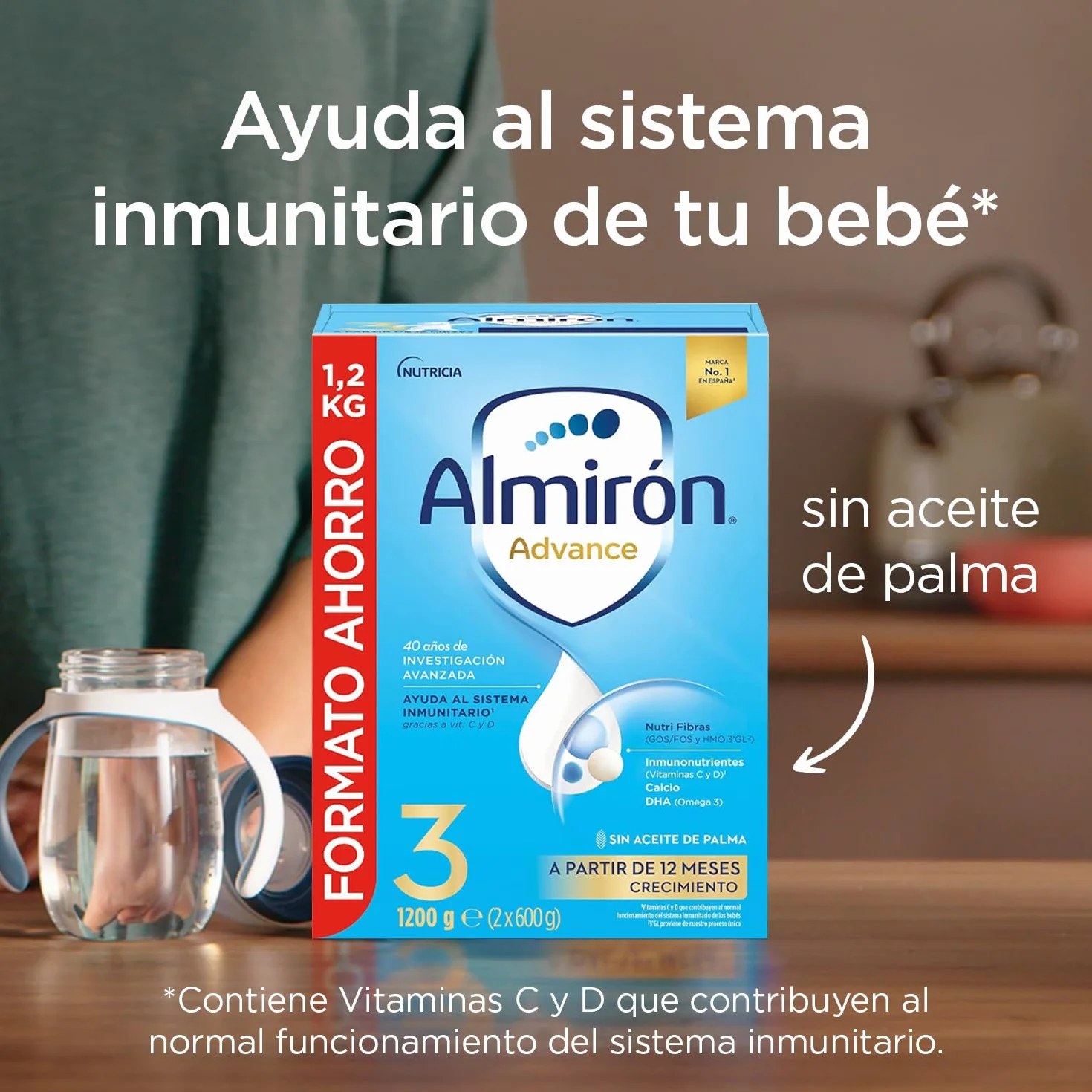 Almirón Advance 3 Leche de Crecimiento en Polvo 1.2kg para Bebé desde 12 Meses