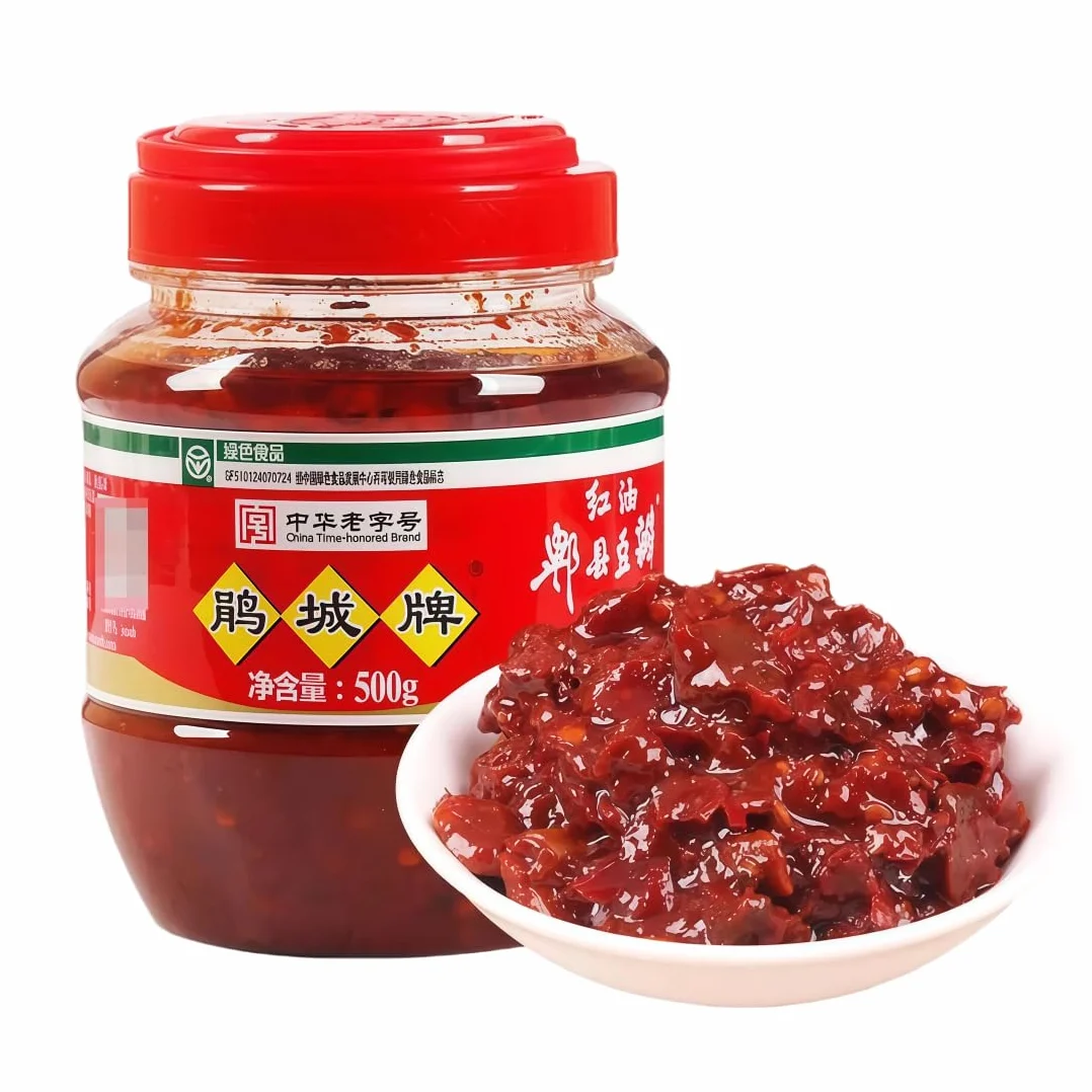 Doubanjiang 500g sticky chili bean sauce - Auténtica pasta de judías con chile rojo de Sichuan para cocinar y condimentar