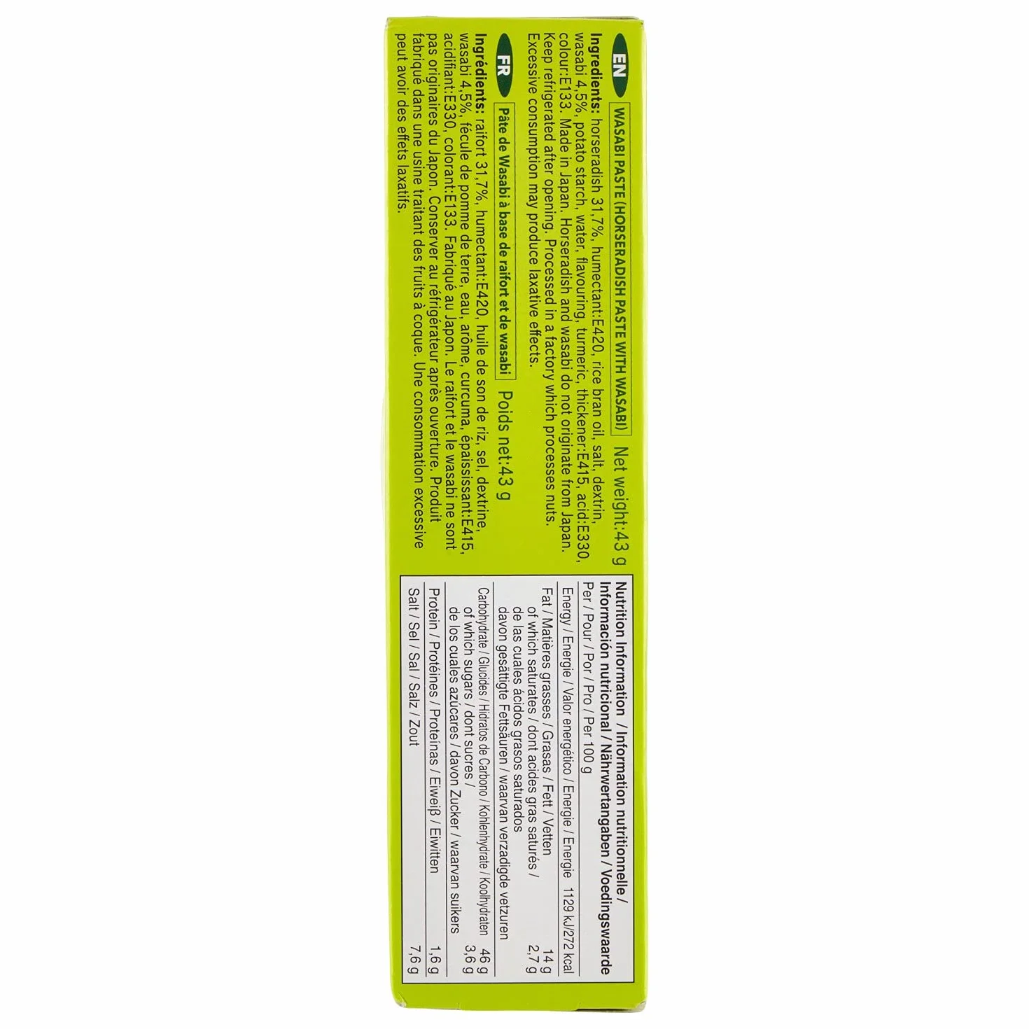 S&b Wasabi 43 g Pack de 5