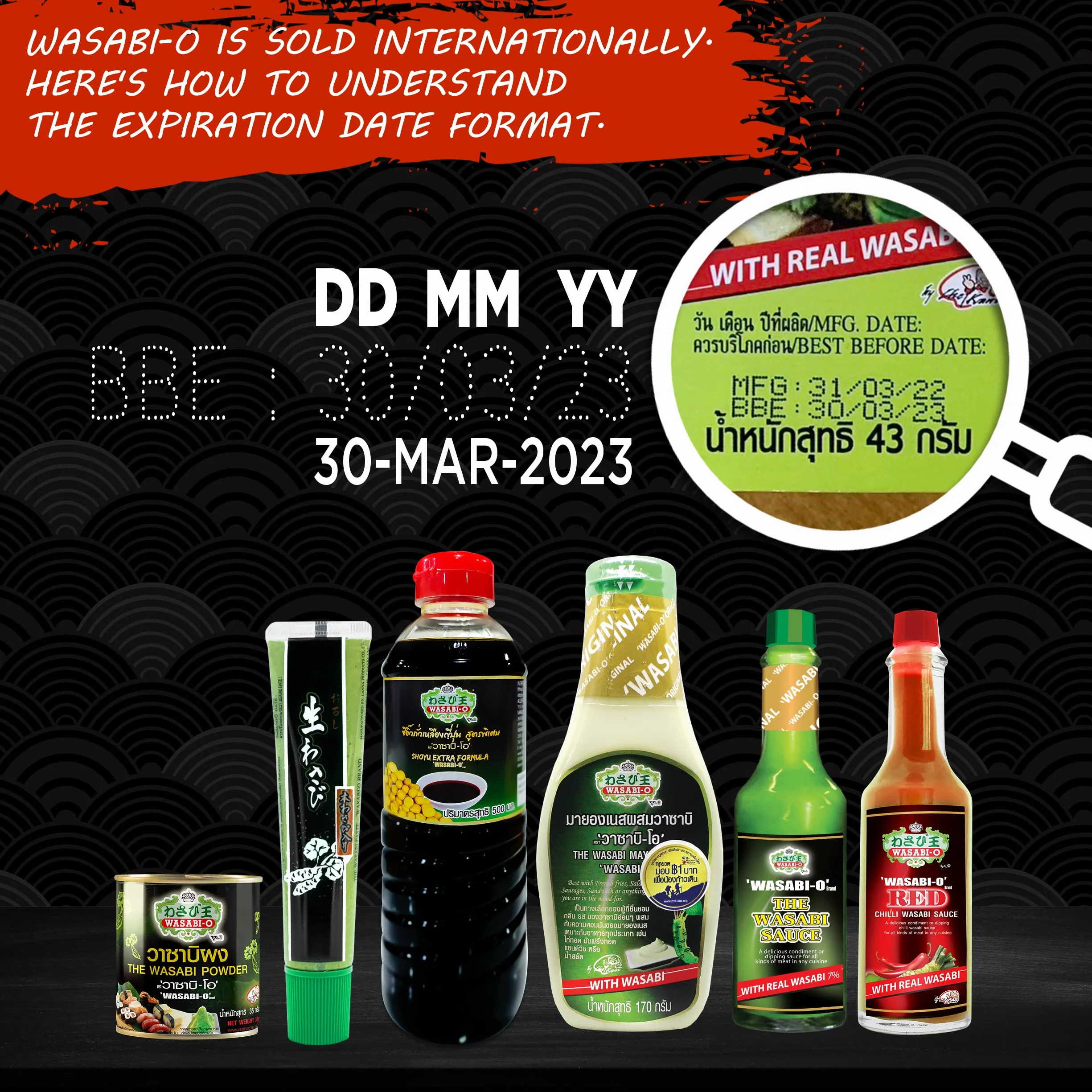WASABI-O Authentic Japanese Wasabi Sauce 62g & Wasabi Paste 43g Made with Fresh Real Wasabi - Japanese Real & Fresh Hot Sauce Made with Premium Wasabi Root, Wasabi Sauce for Sushi & Salad