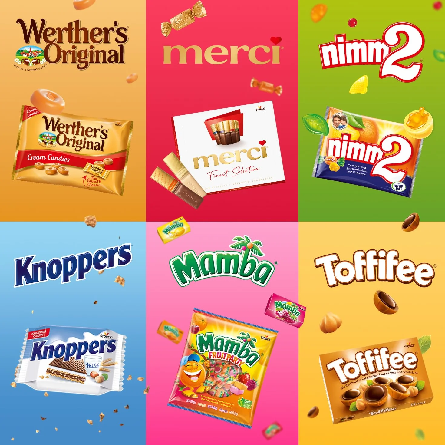 Werther's Original Caramelos Toffee de Mantequilla y Nata Sabor a Café Cremoso Sin Azúcar Pack 12 x 90 g Sin Gluten