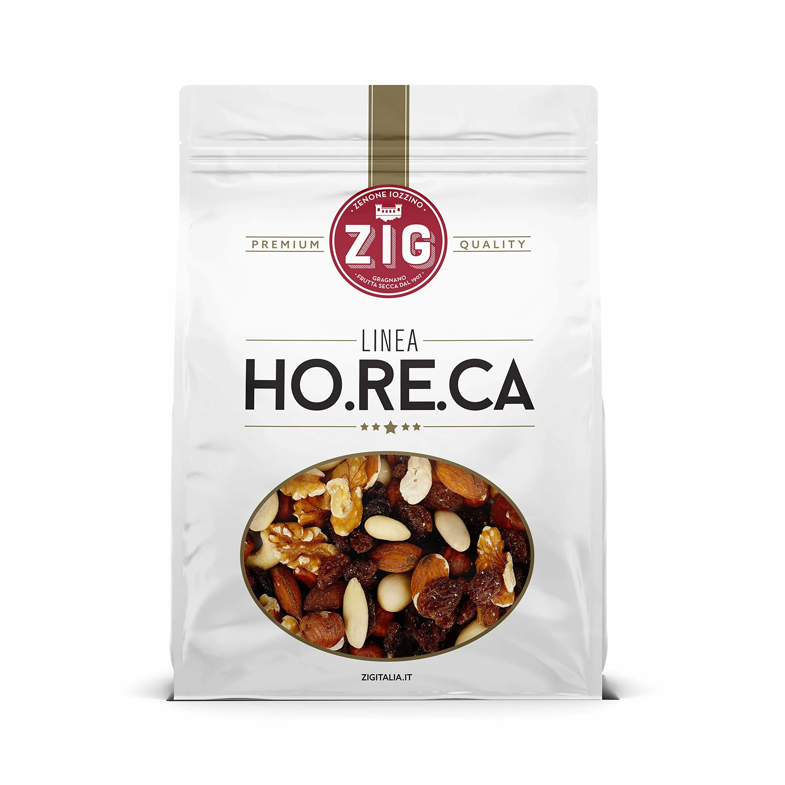ZIG HORECA mix de fruta seca y desecada 1 Kg anacardos almendras nueces avellanas uvas pasas