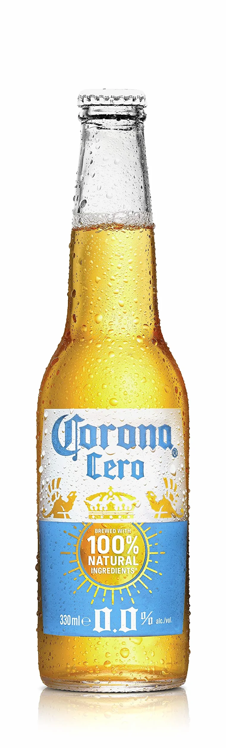 Corona Cero 24 botellas 33 cl Cerveza 0.0% Alcohol Ingredientes Naturales