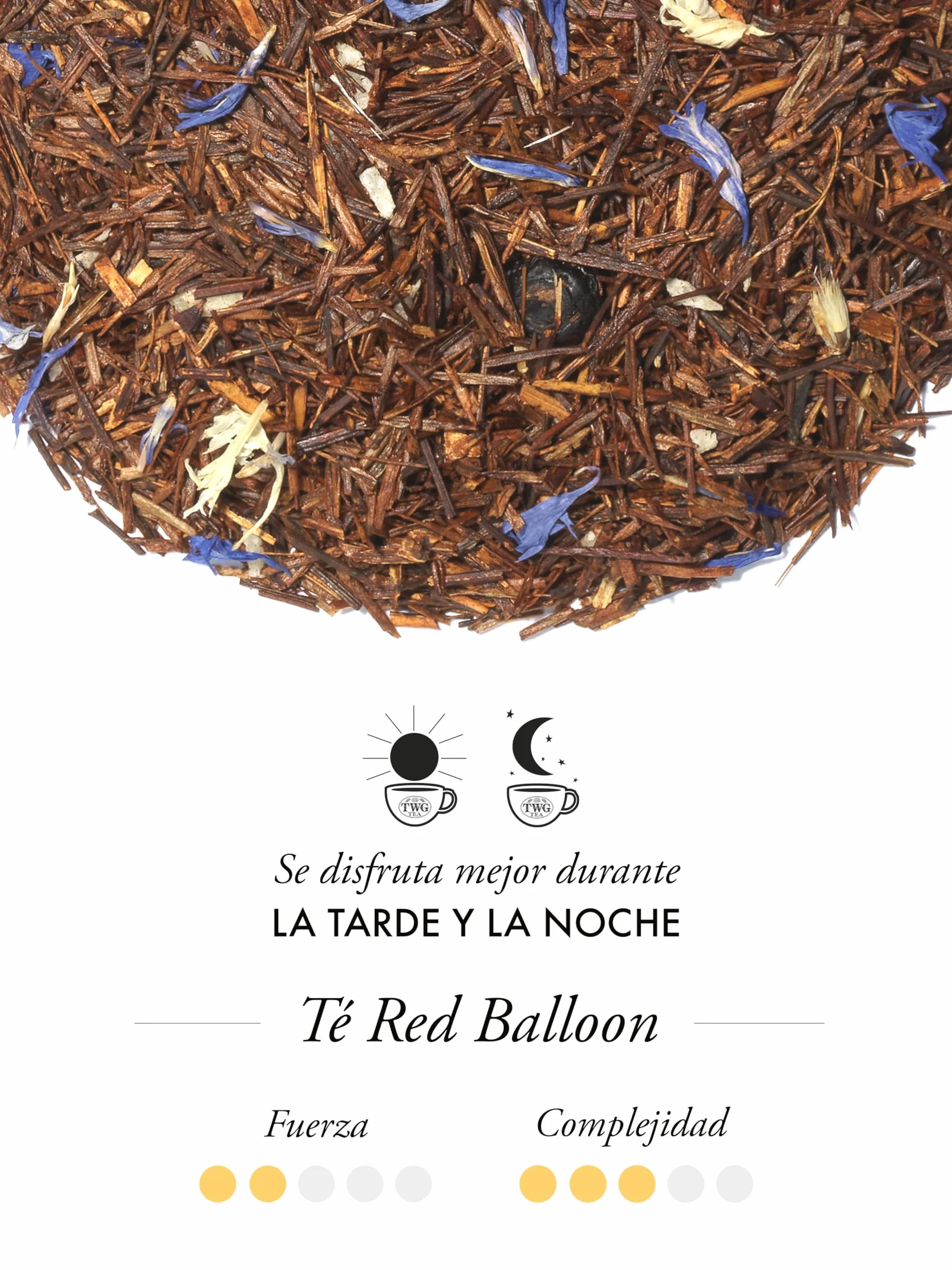 TWG Tea | Red Balloon Tea | Té de Rooibos | Coco y Arándanos | Lata Alta Costura, 100G | Caja de Regalo Originales