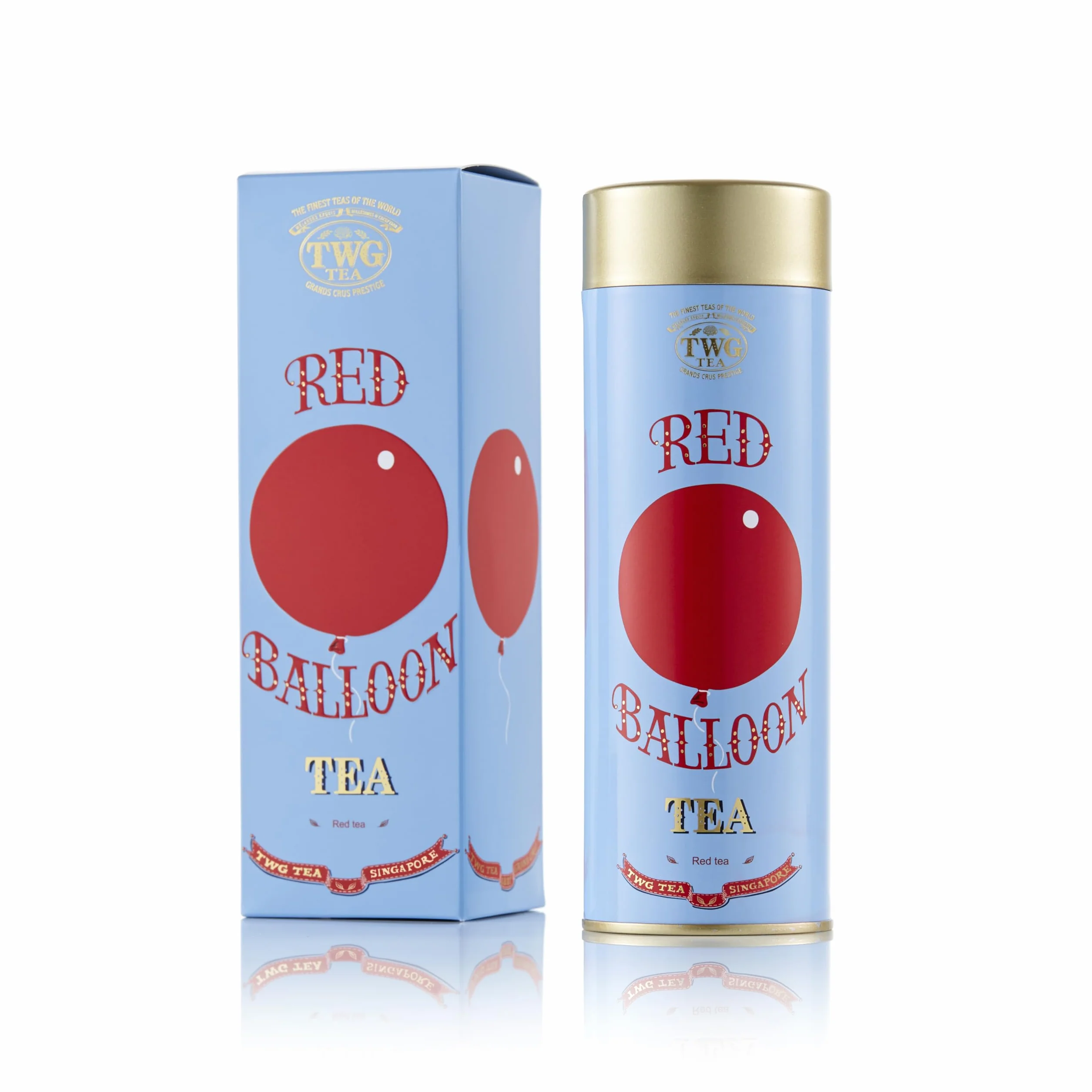 TWG Tea | Red Balloon Tea | Té de Rooibos | Coco y Arándanos | Lata Alta Costura, 100G | Caja de Regalo Originales