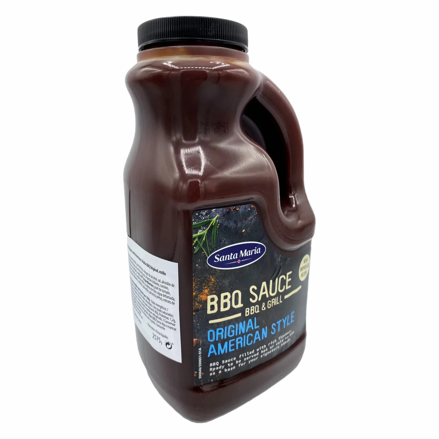 Santa Maria Salsa Barbacoa Dulce y Ahumado Condimento para Carnes BBQ Estilo Americano 2575 g