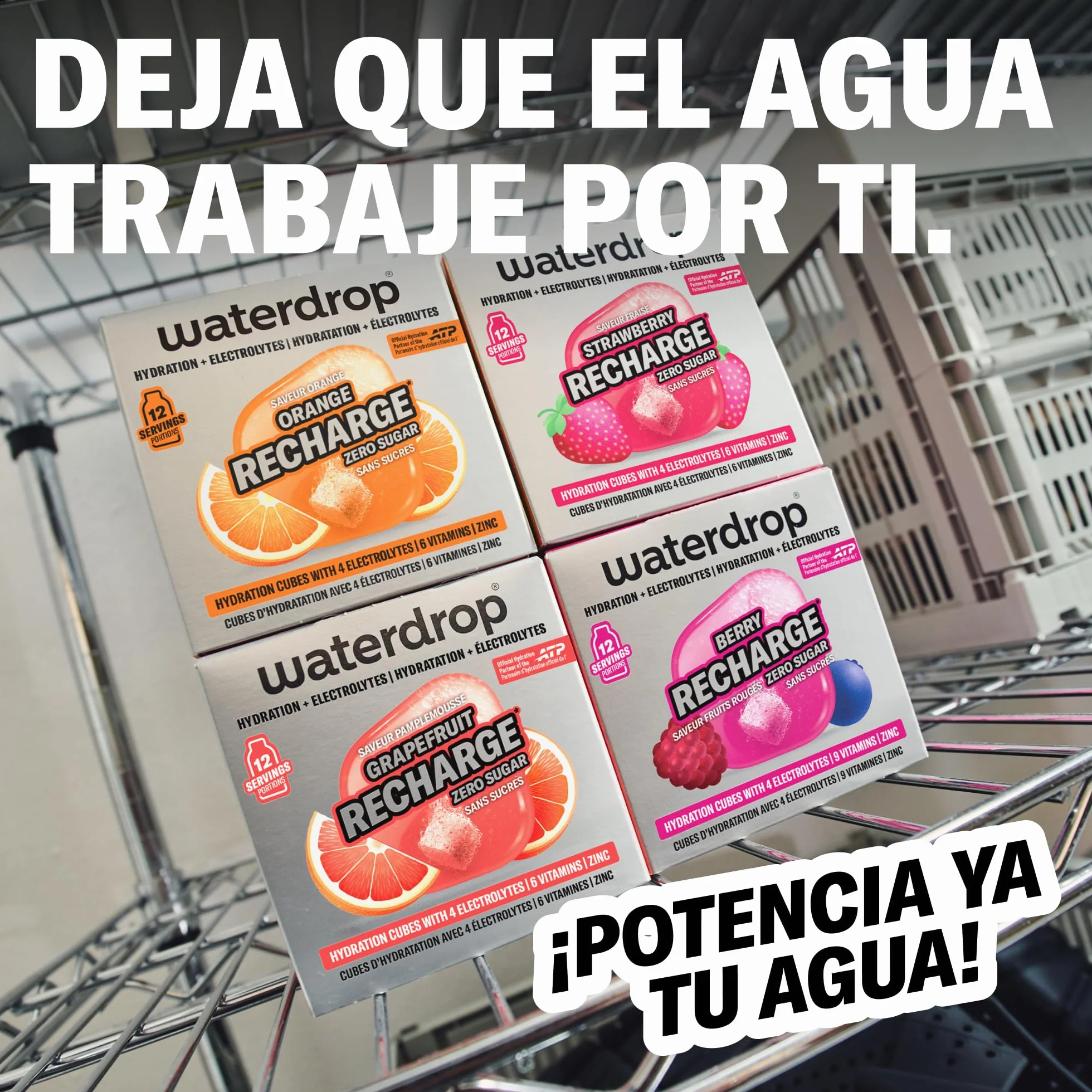Waterdrop Microlyte Mix 36 Cubos Electrolitos Sin Azúcar Sales Minerales Deporte Bebida Isotónica Hidratación Recuperación Magnesio Calcio Zinc Vegano