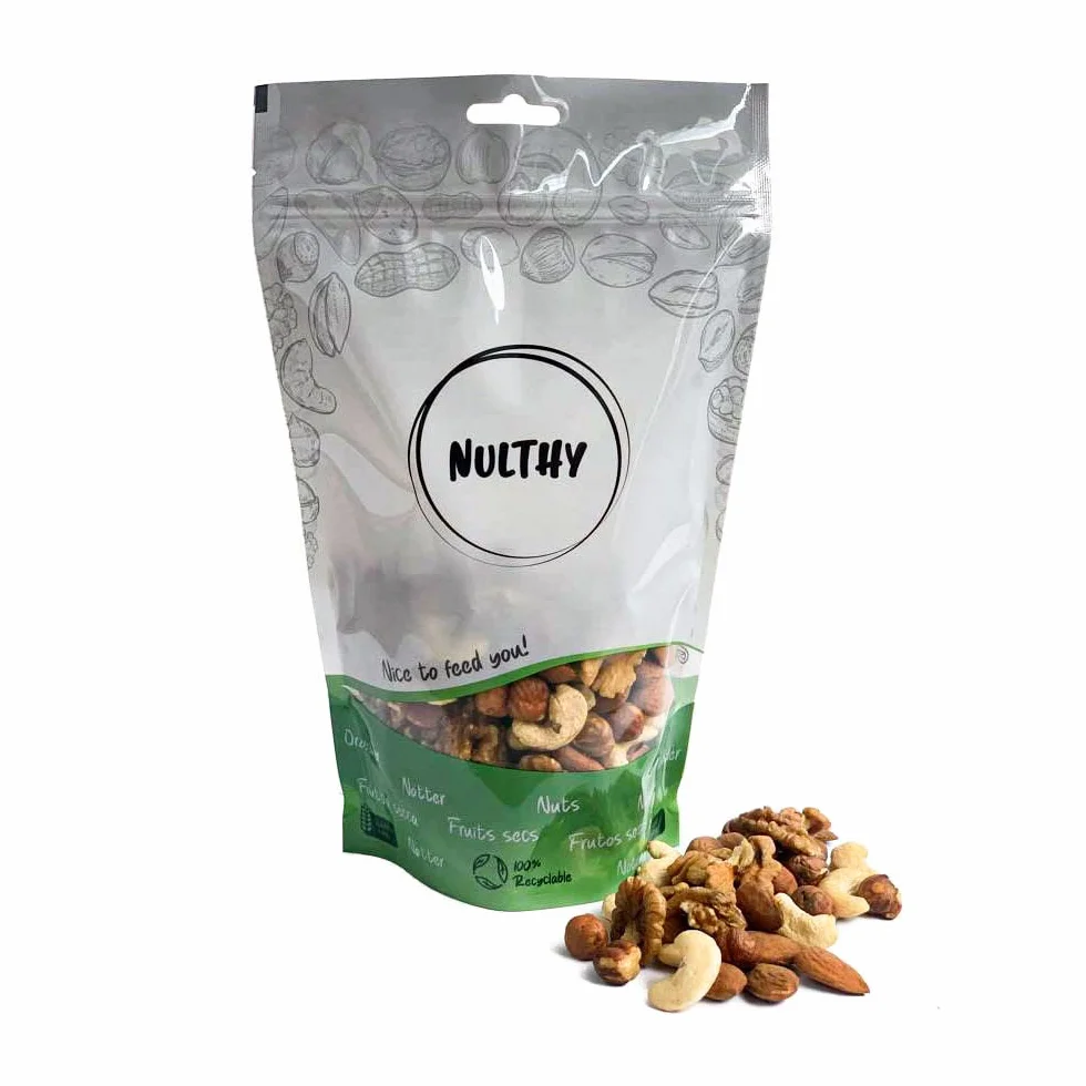 NULTHY 1kg - Mix Aperitivo Premium Natural BIO, Cóctel de Frutos Secos Ecológicos, Sin Sal, Snack Energético