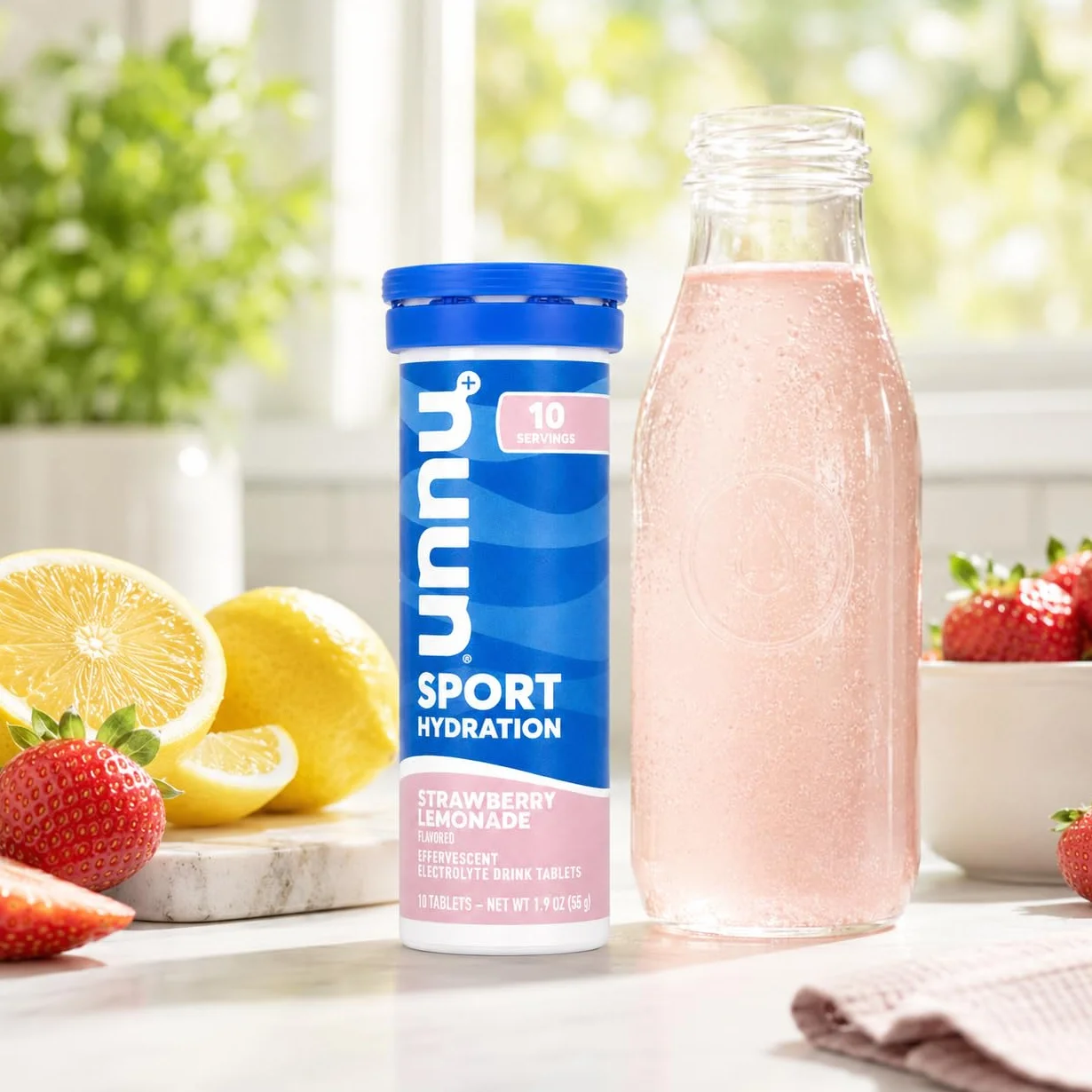 Nuun Active Strawberry Lemonade Electrolyte Drink Tablets 10 Tabs